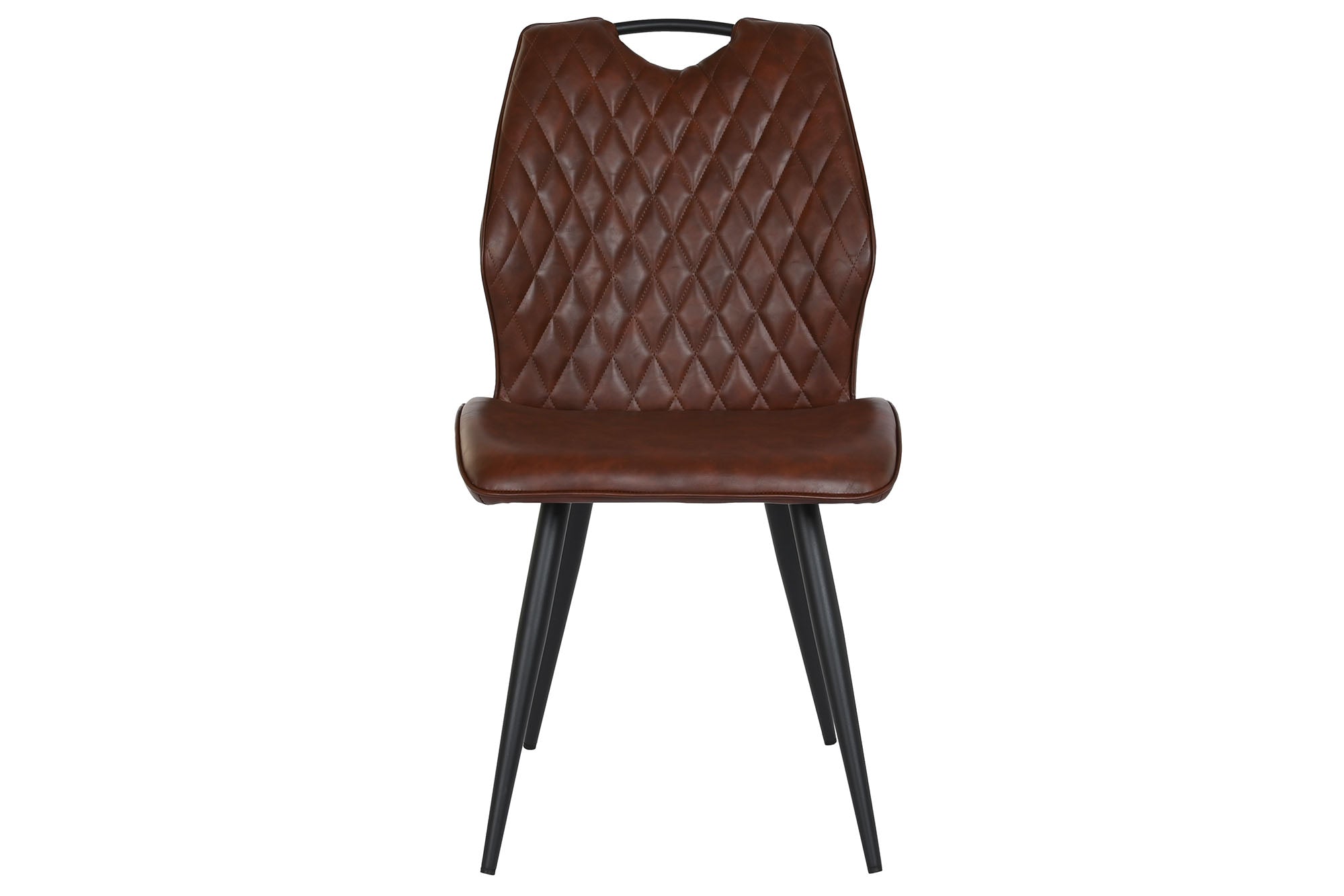Silla Metal Poliester 48X51X87 Marron Oscuro
