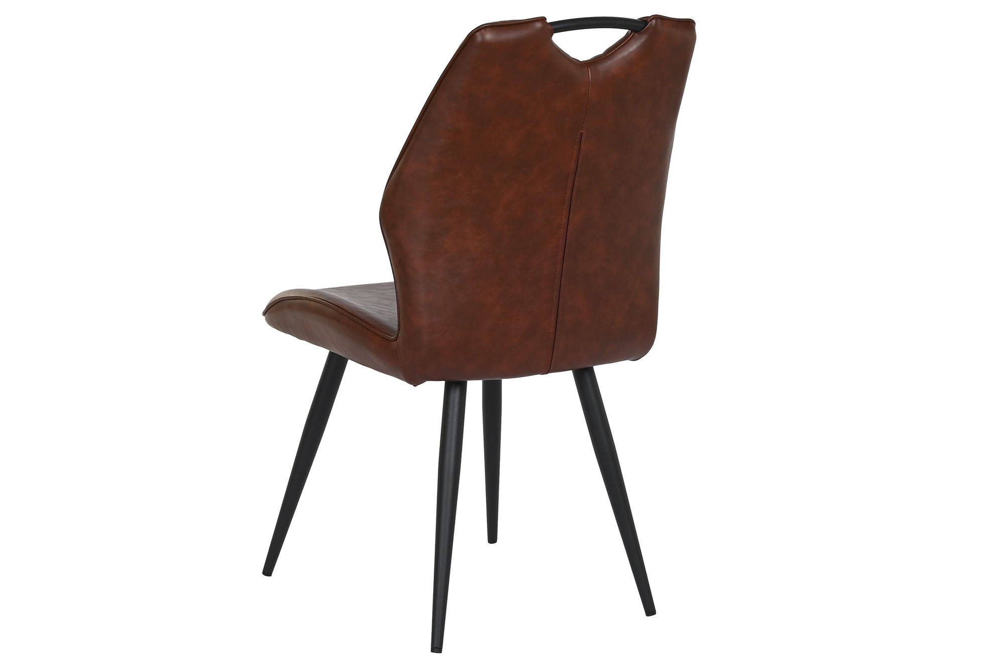 Silla Metal Poliester 48X51X87 Marron Oscuro