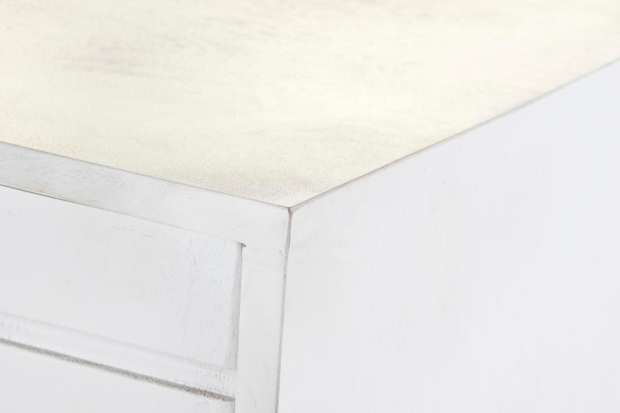 Buffet Brass Handle 157X43X84 White Rhombus