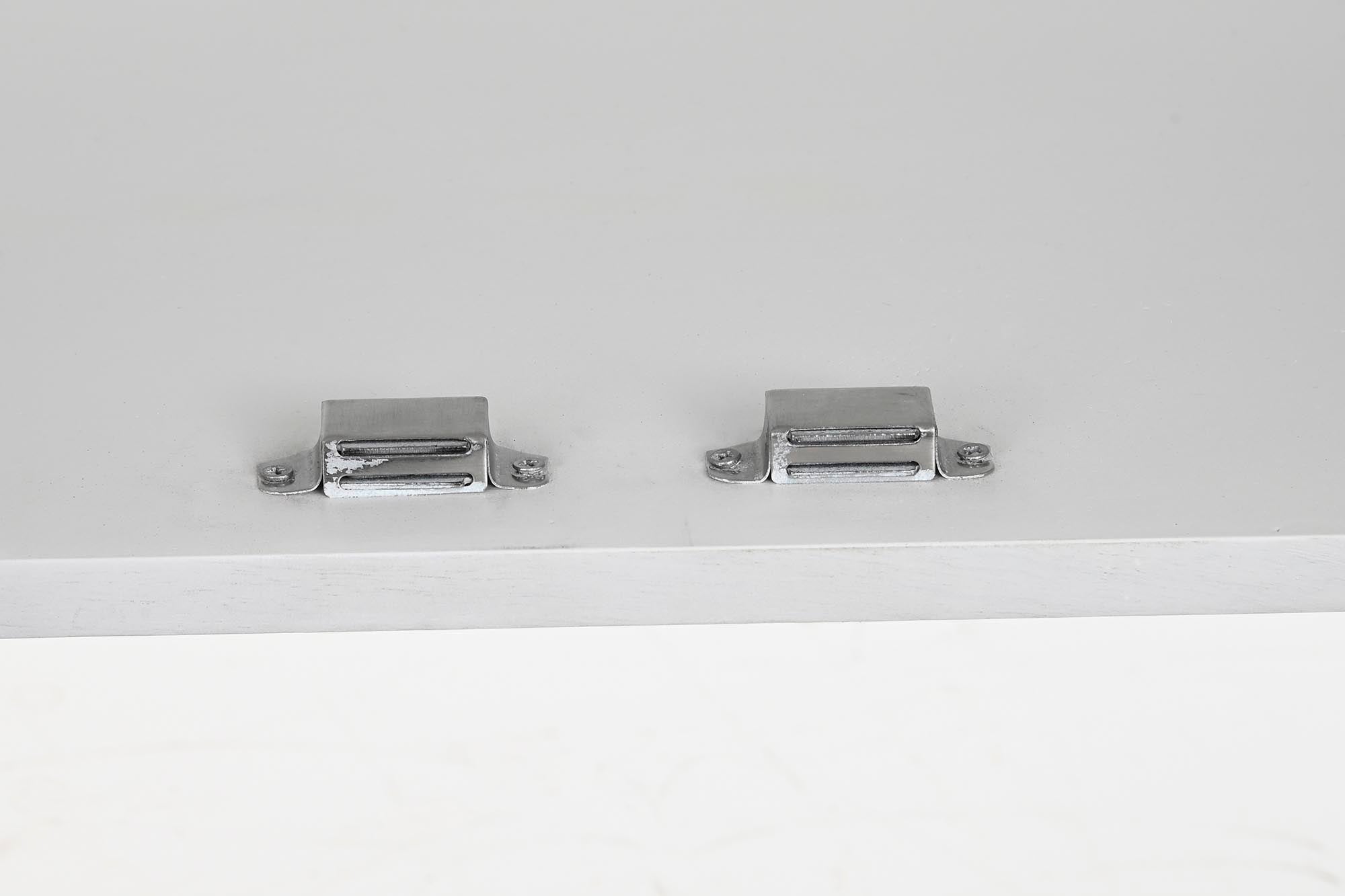 Buffet Brass Handle 157X43X84 White Rhombus