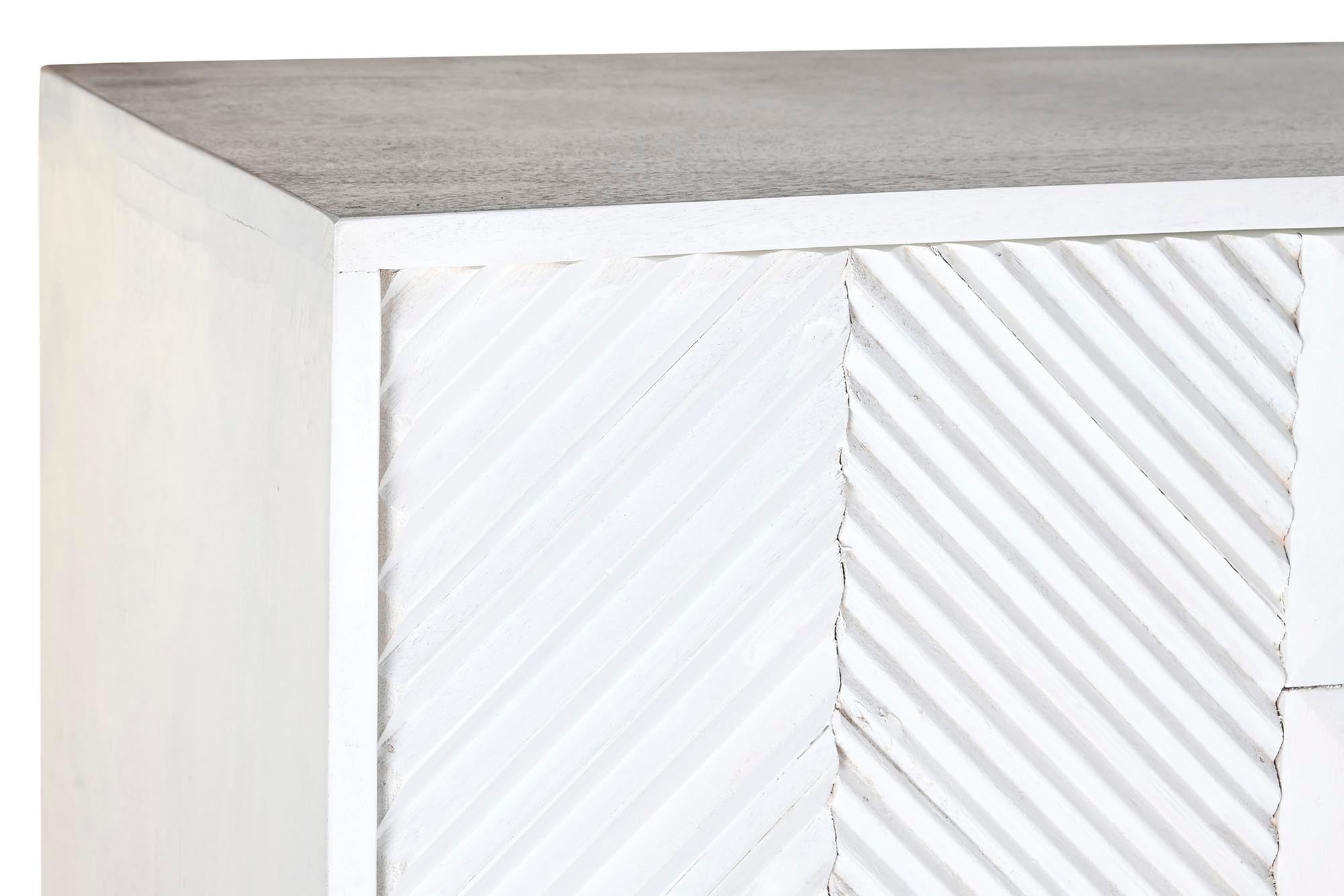 Aparador Mango Metal 91X44X152 30,00 Blanco