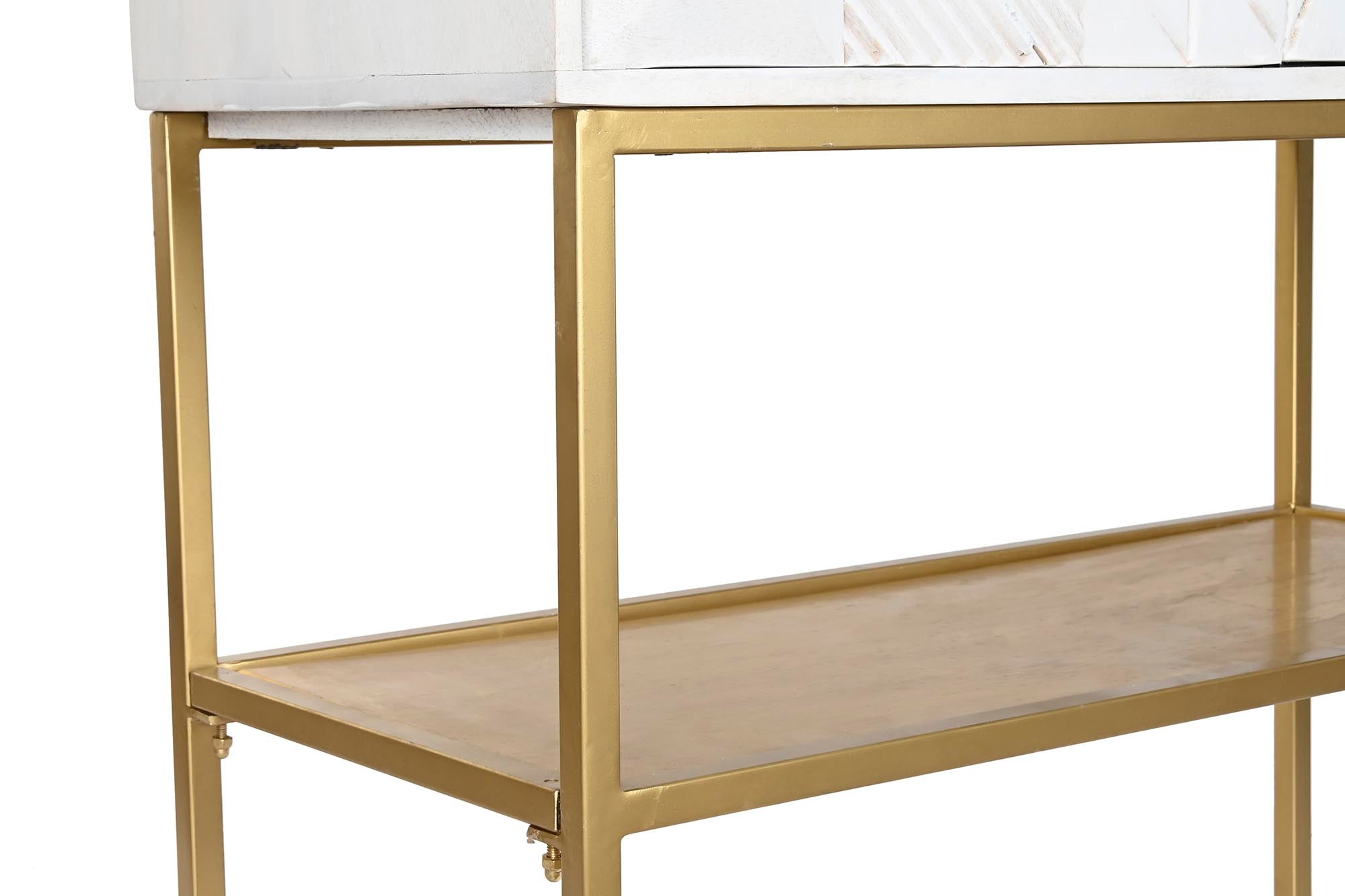 Aparador Mango Metal 91X44X152 30,00 Blanco