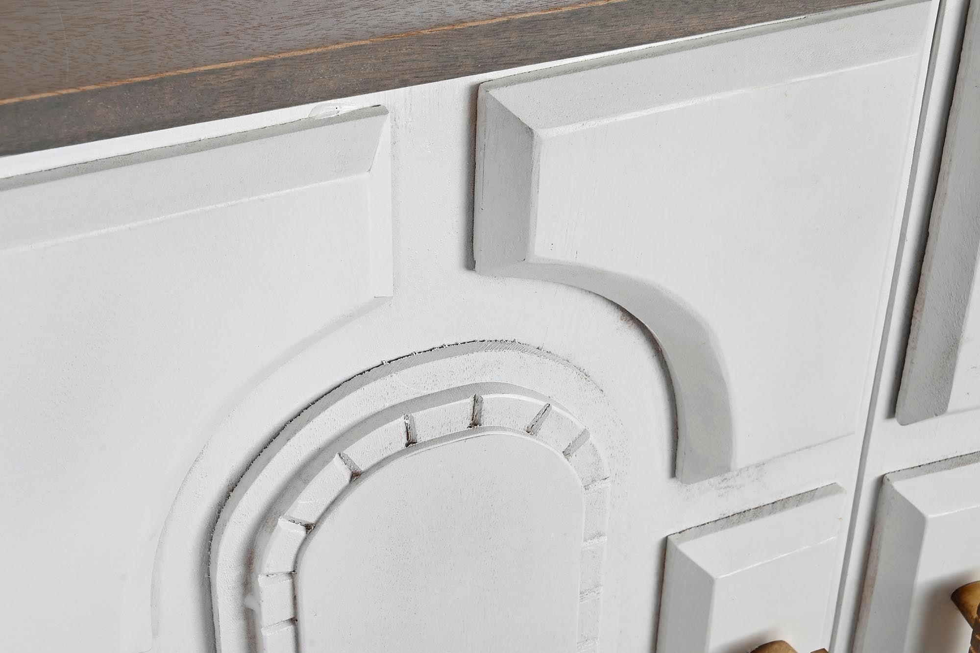 Buffet com puxador metálico 152X43X84 Branco
