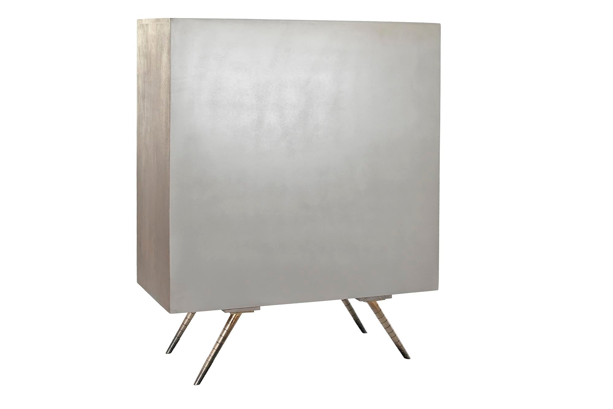 Aparador Mango Laton 93X41X114 Rombo Blanco