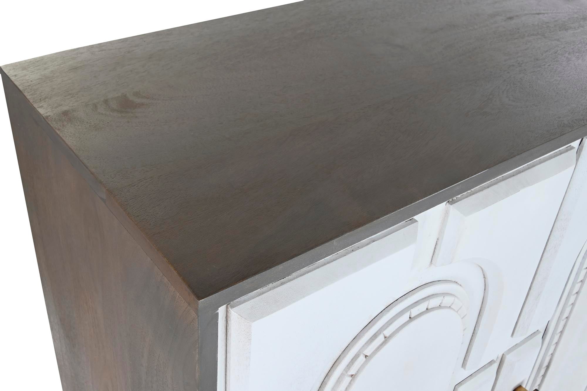 Aparador Mango Laton 93X41X114 Rombo Blanco