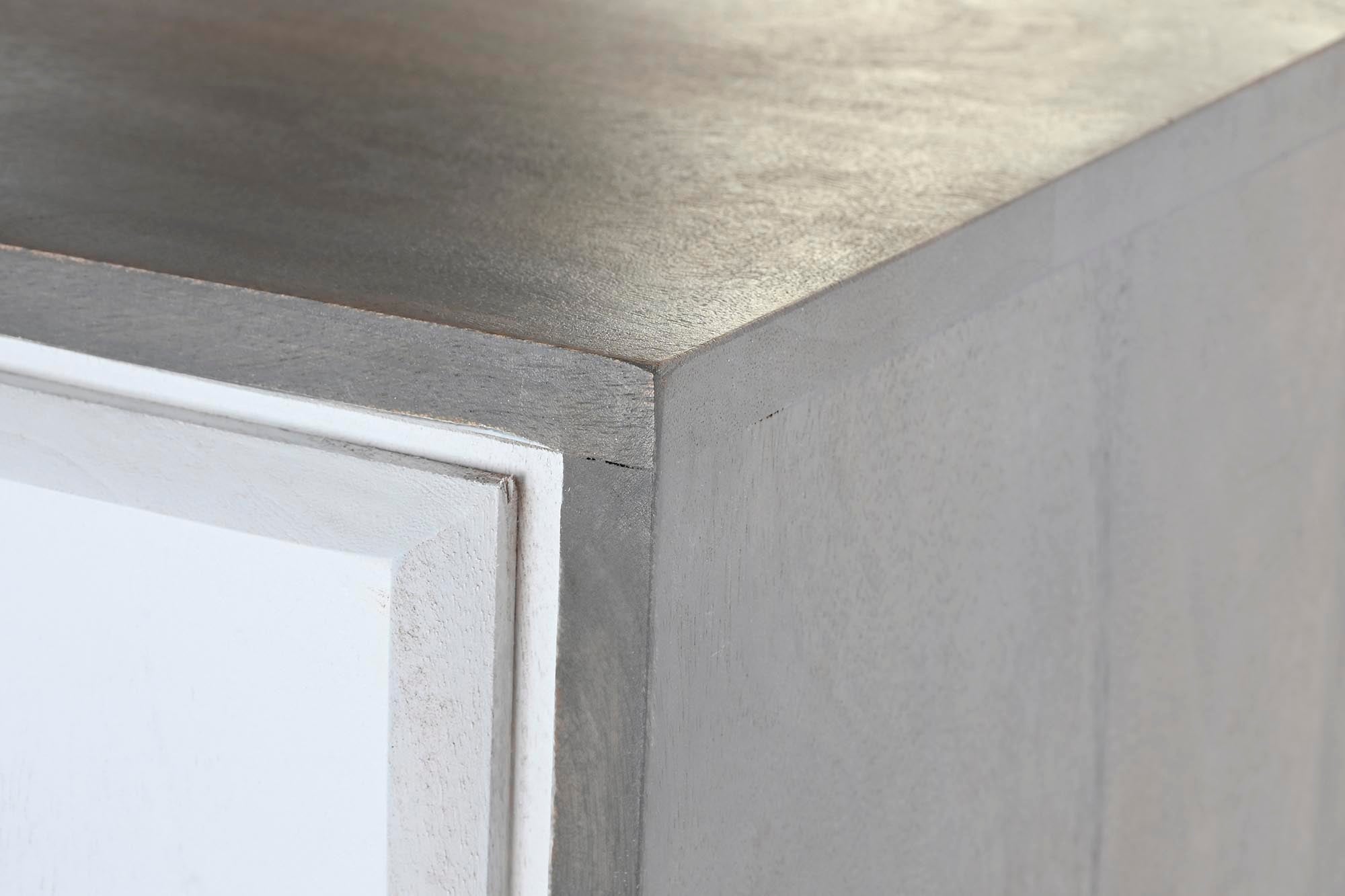Aparador Mango Laton 93X41X114 Rombo Blanco