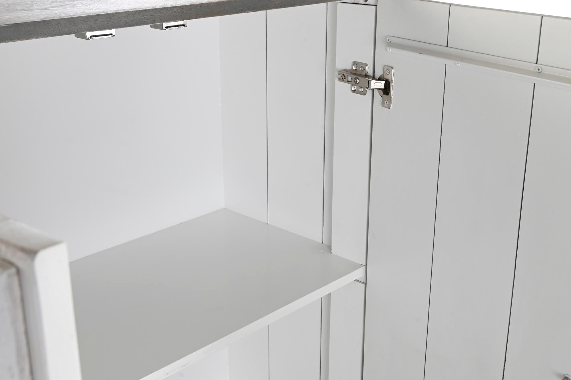 Aparador Mango Laton 93X41X114 Rombo Blanco