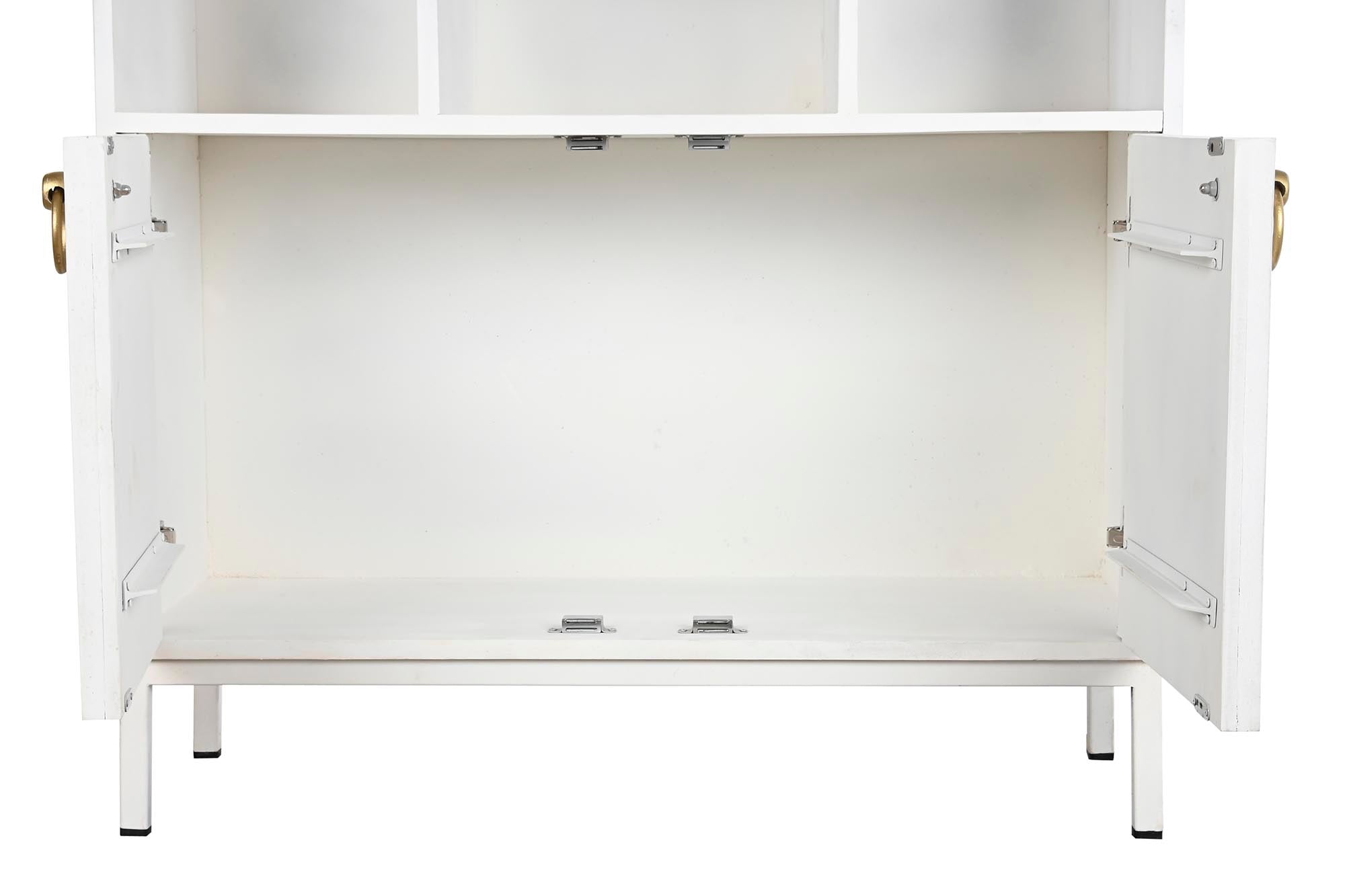 Estanteria Mango Metal 90X40X180 Blanco