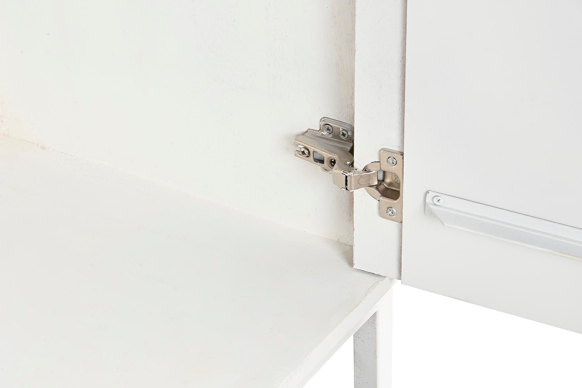 Estanteria Mango Metal 90X40X180 Blanco