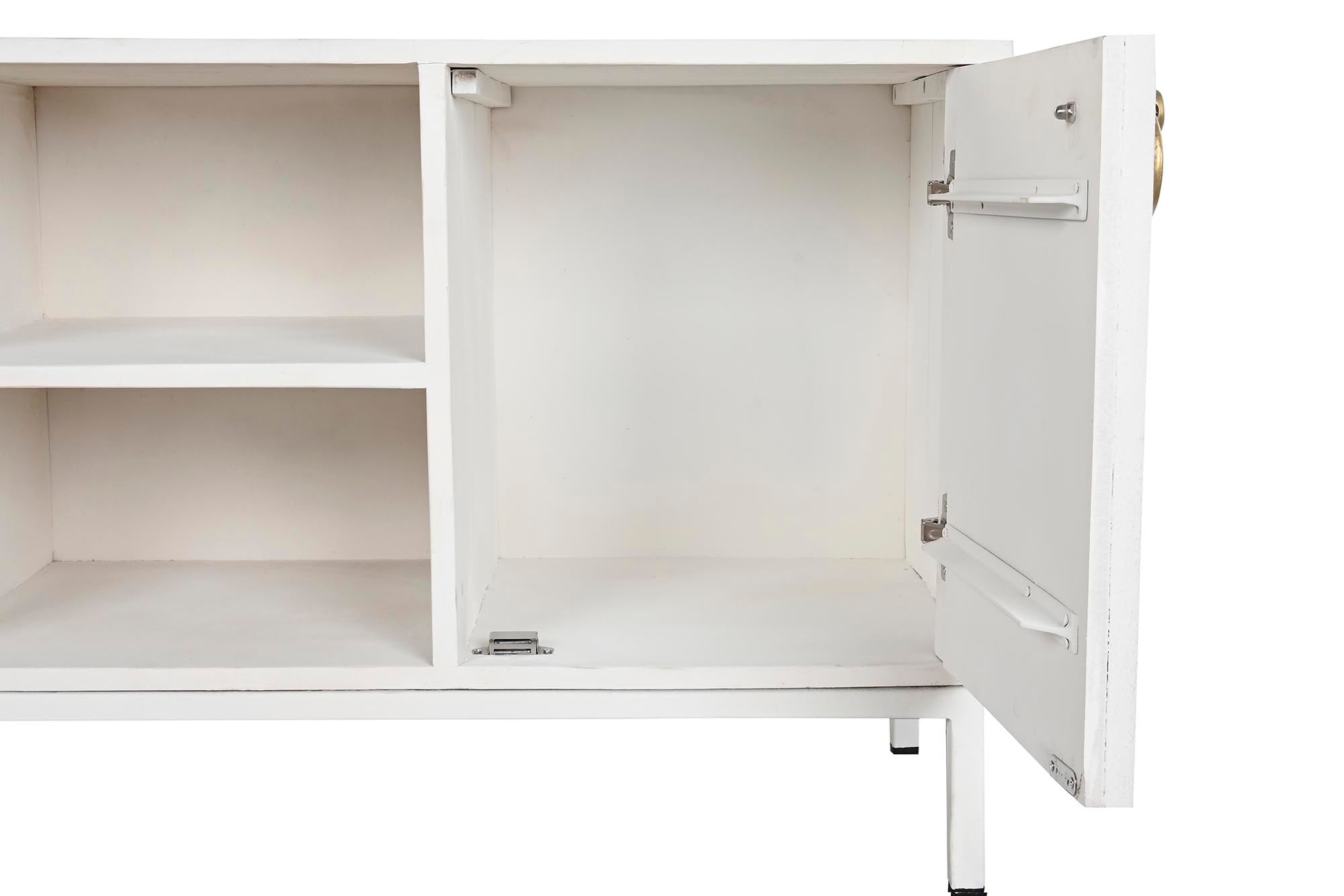 Mango Metal TV Cabinet 120x40x60 White