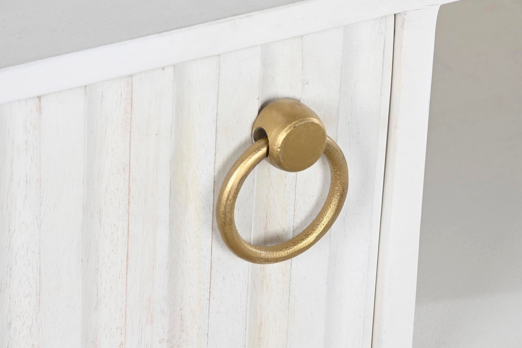 Mueble Tv Mango Metal 120X40X60 Blanco