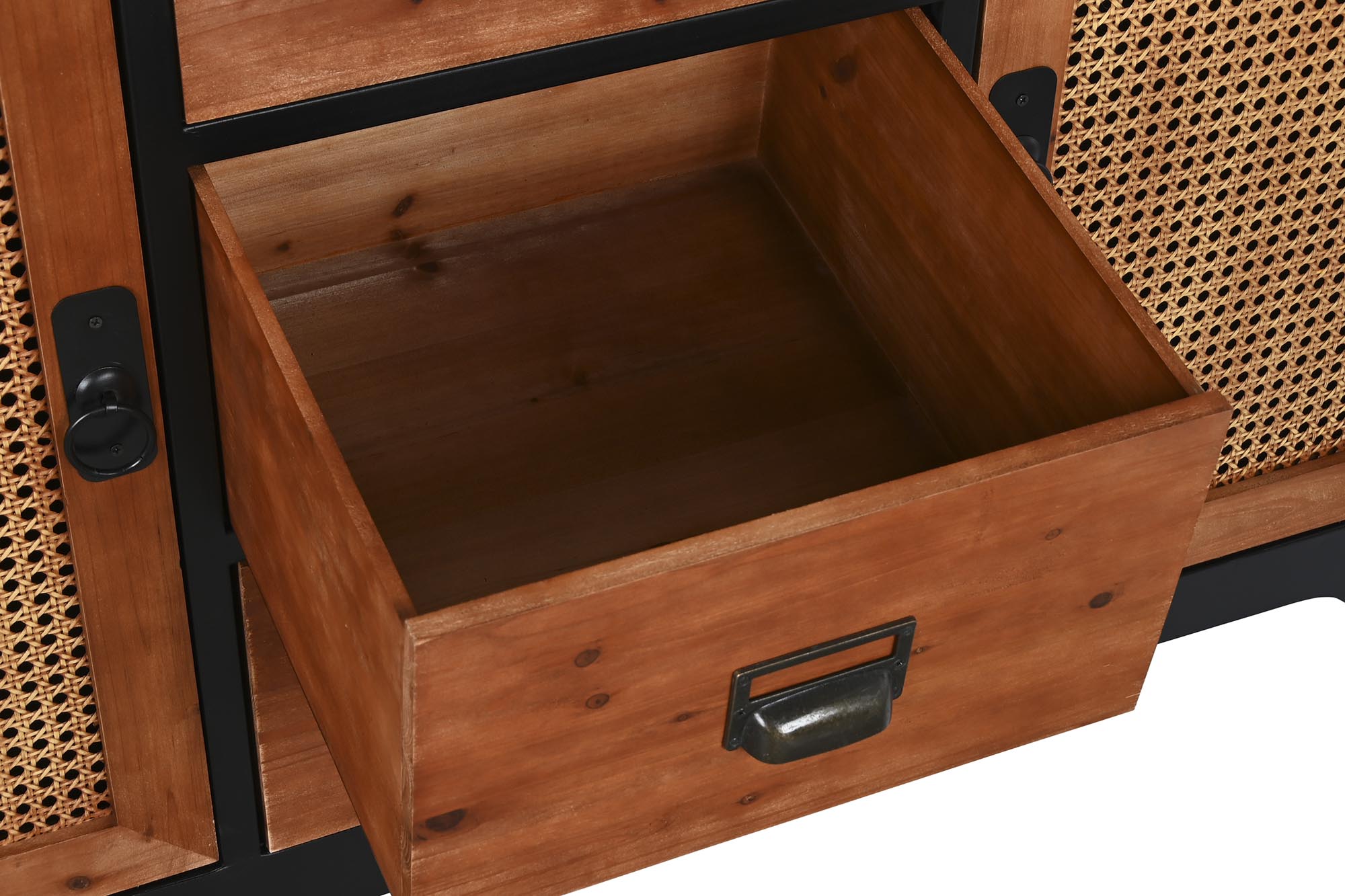 Buffet Fir Metal 120X40X79 Marrom Escuro