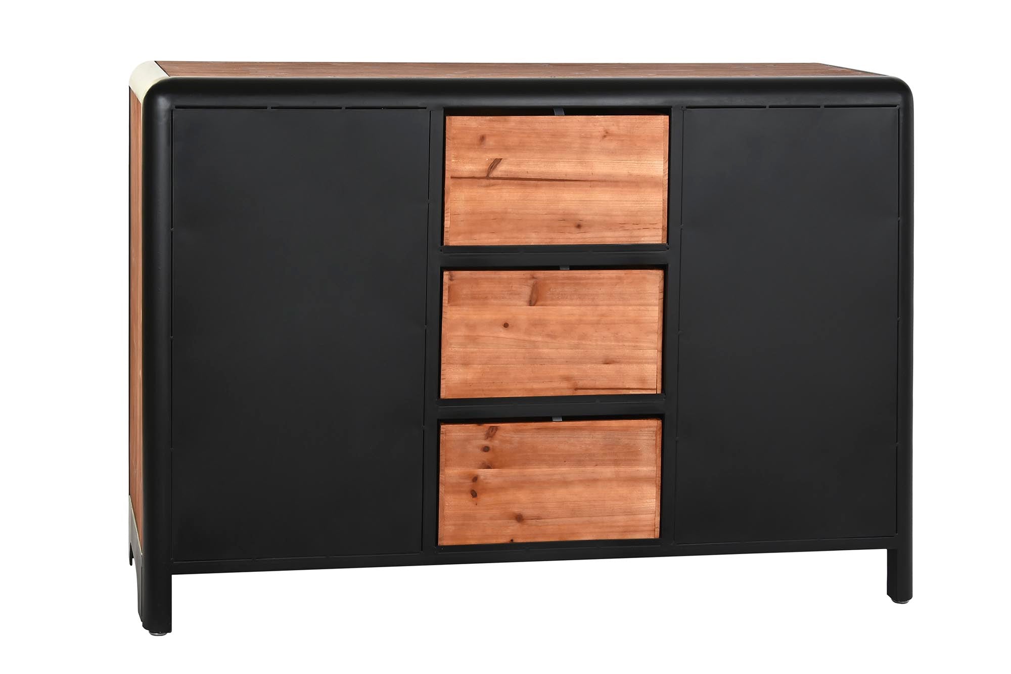 Buffet Abeto Metal 120X40X79 Marron Oscuro