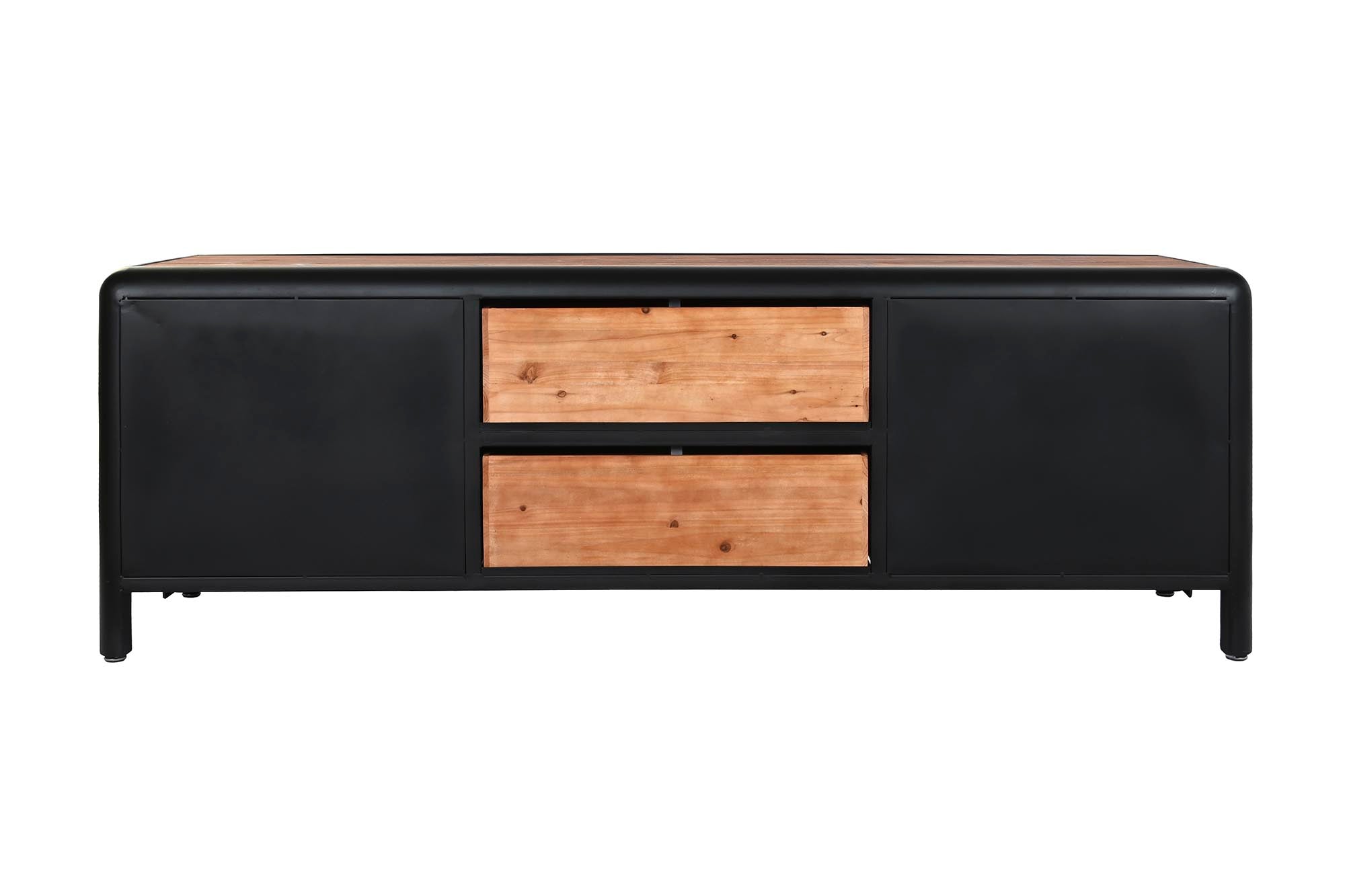 Móvel de TV em metal Fir 150x40x50 marrom escuro