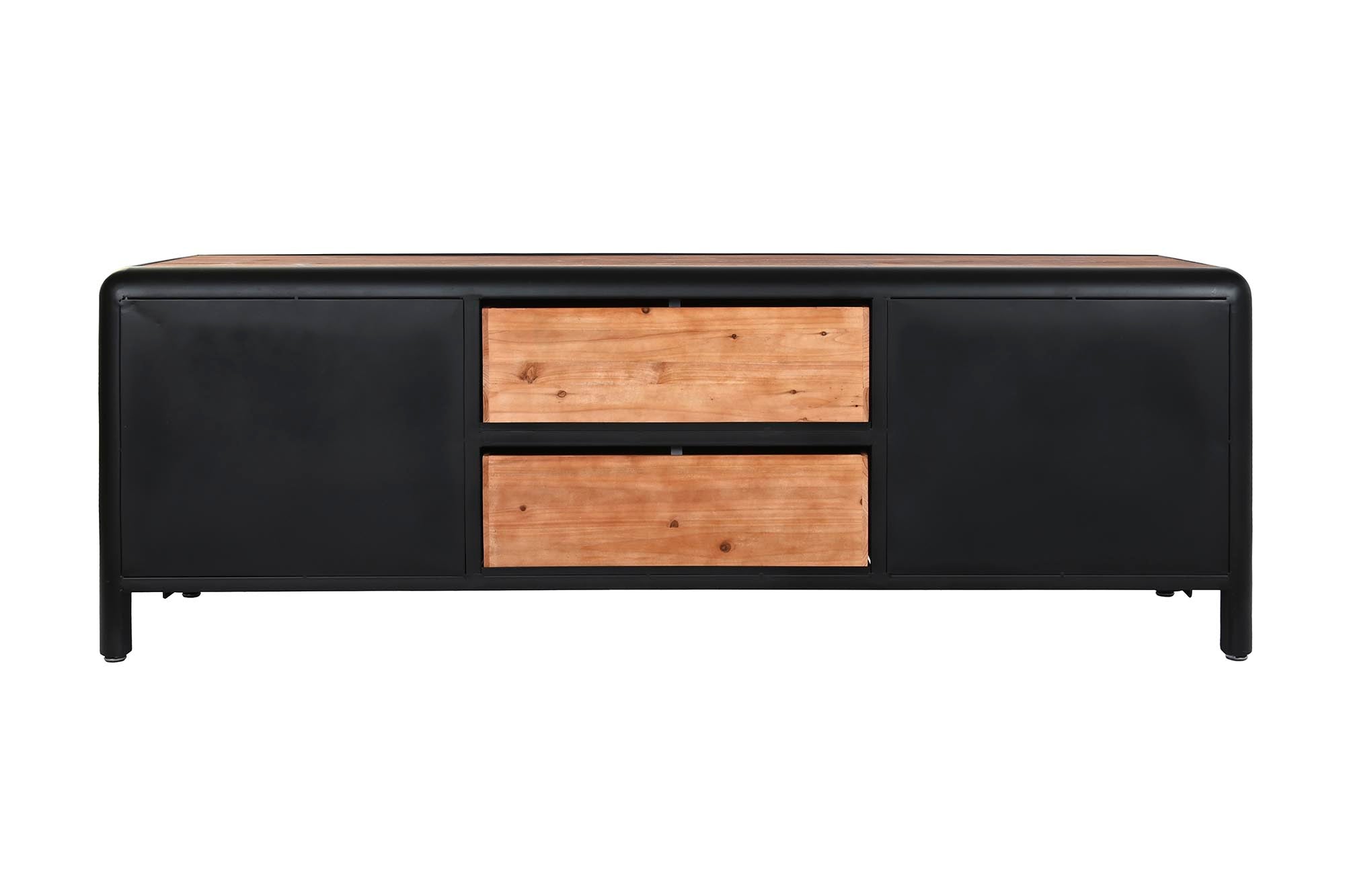 Mueble Tv Abeto Metal 150X40X50 Marron Oscuro