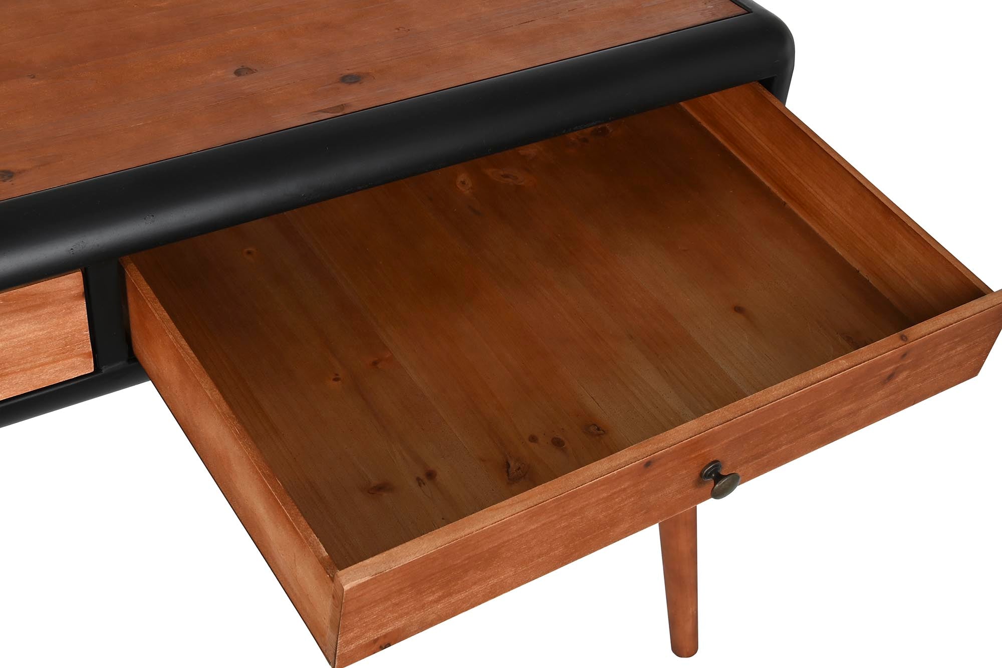 Console de metal Fir 120X50X77 Marrom Escuro