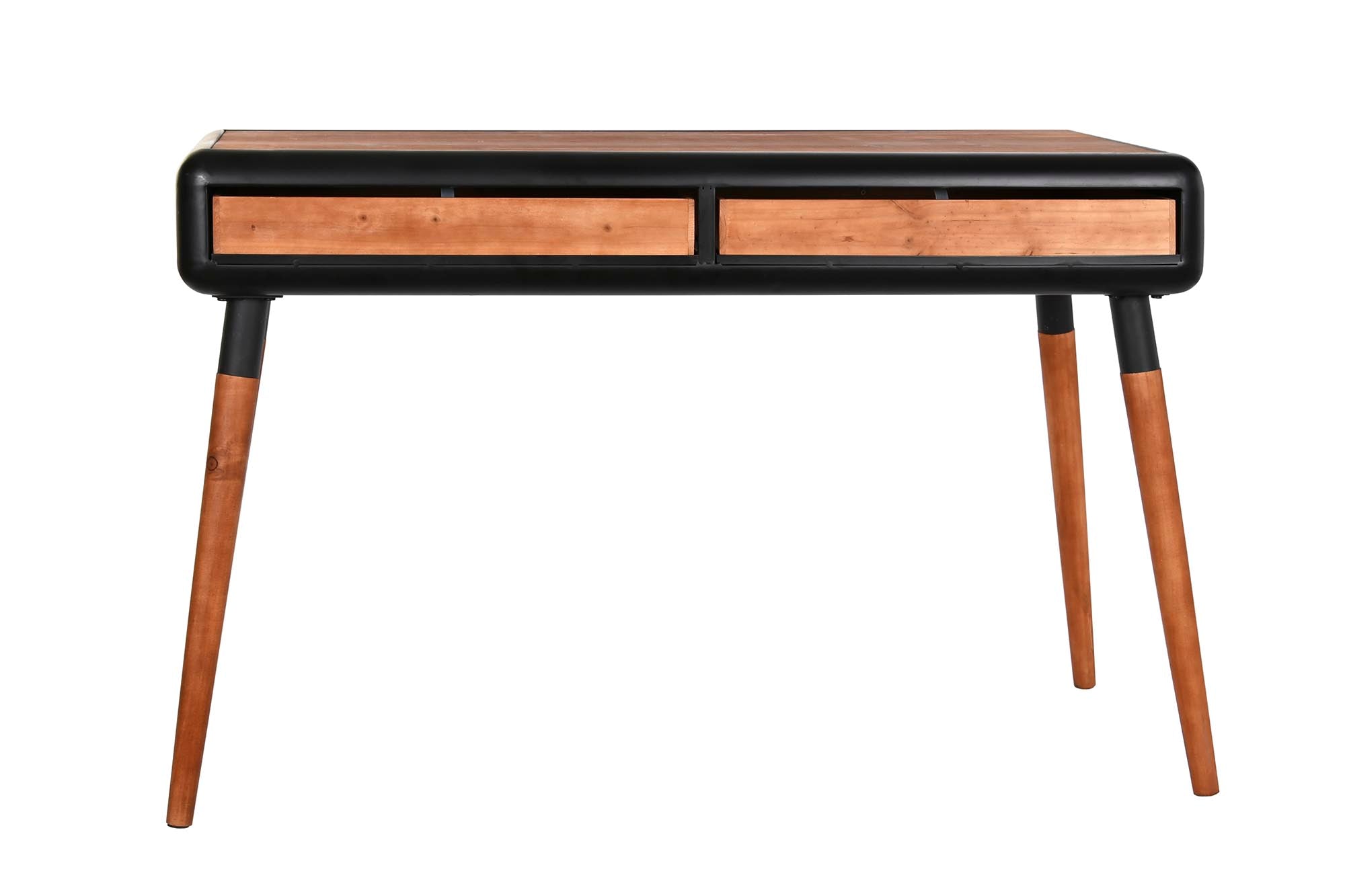 Consola Abeto Metal 120X50X77 Marron Oscuro