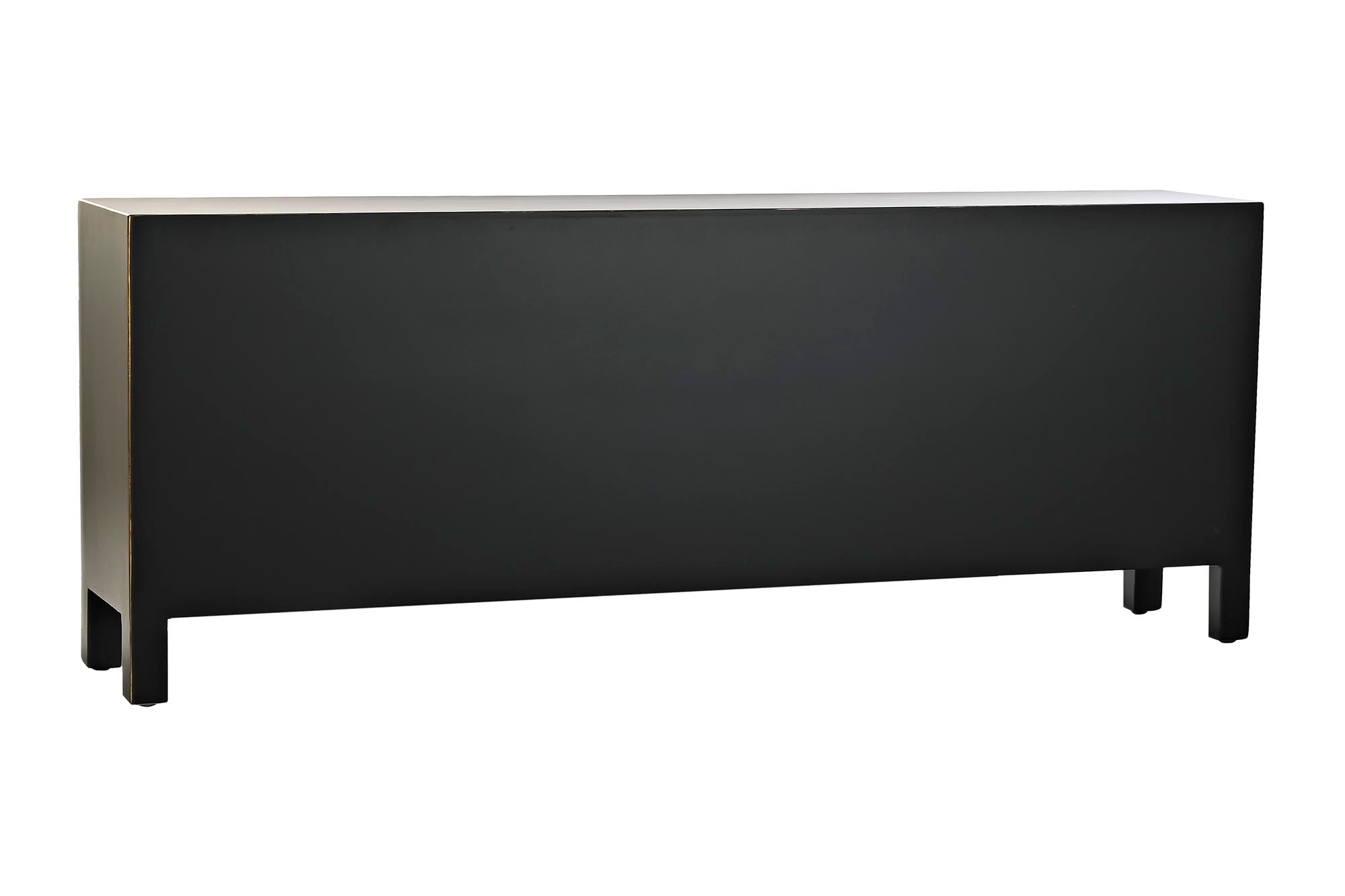 Mueble Tv Abeto Mdf 130X26X51 Oriental Negro