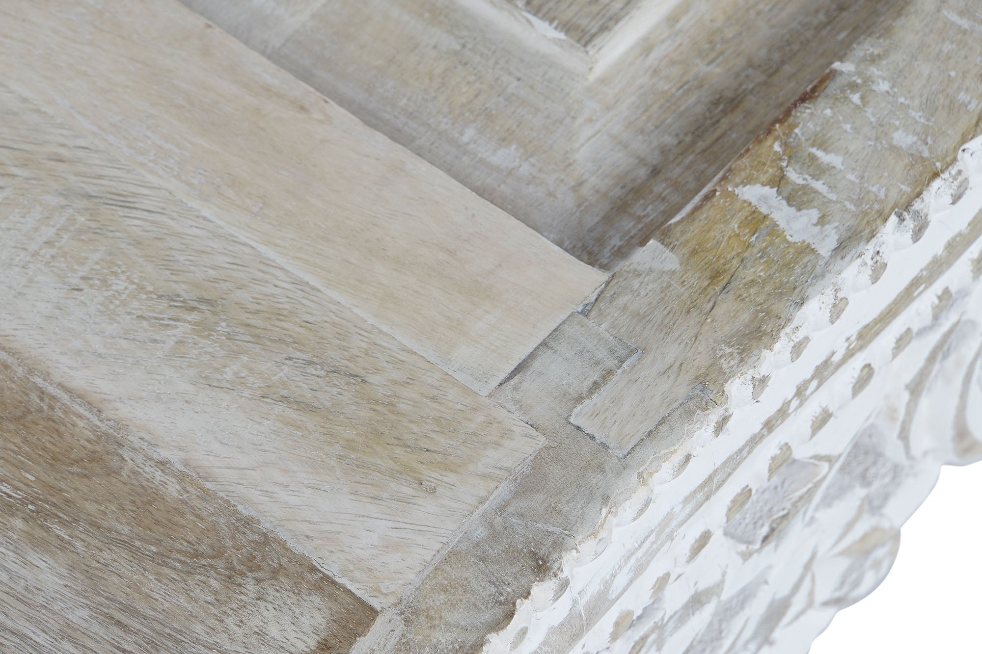 Mango Side Table 89x63.5x25.4 White Decape