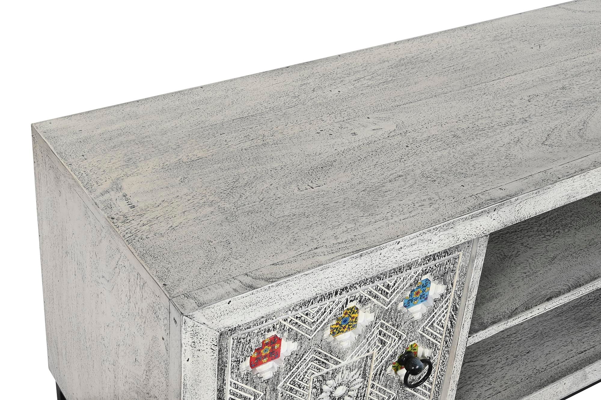 Mango Ceramic TV Cabinet 130x40x56 Beige