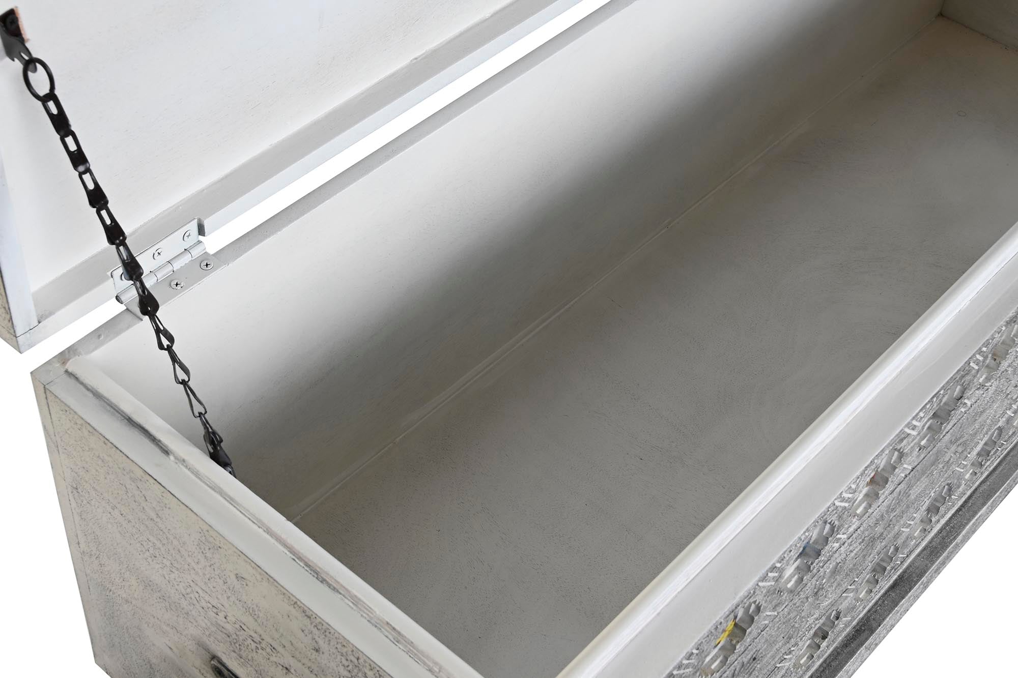 Baul Mango Ceramica 116X40X50 Gris