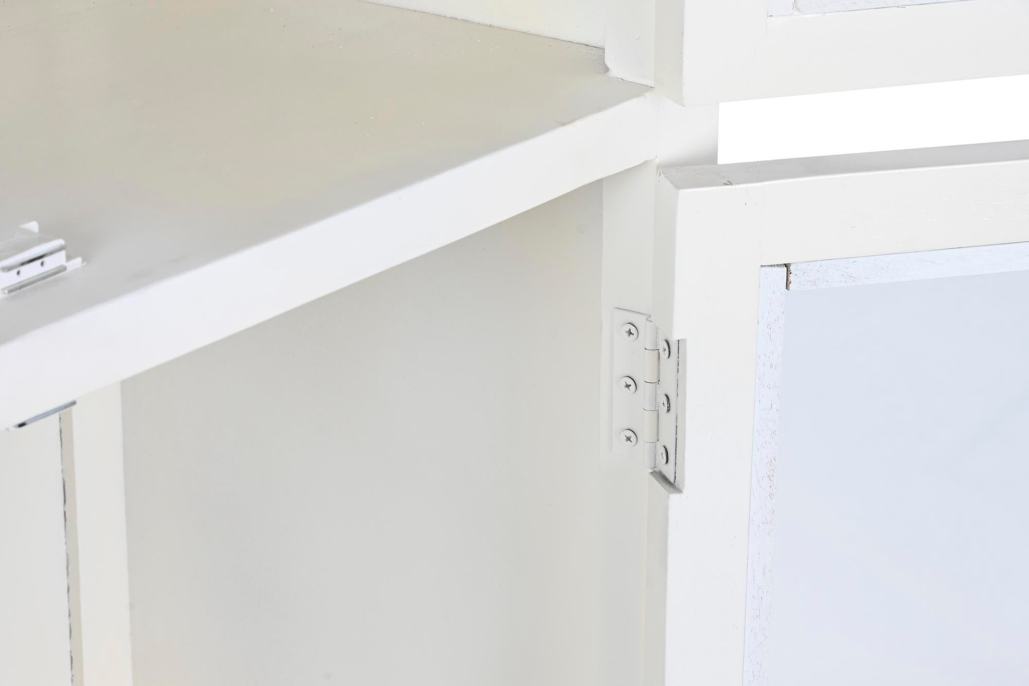 Vitrine de vidro Mango 89x40x200 branca