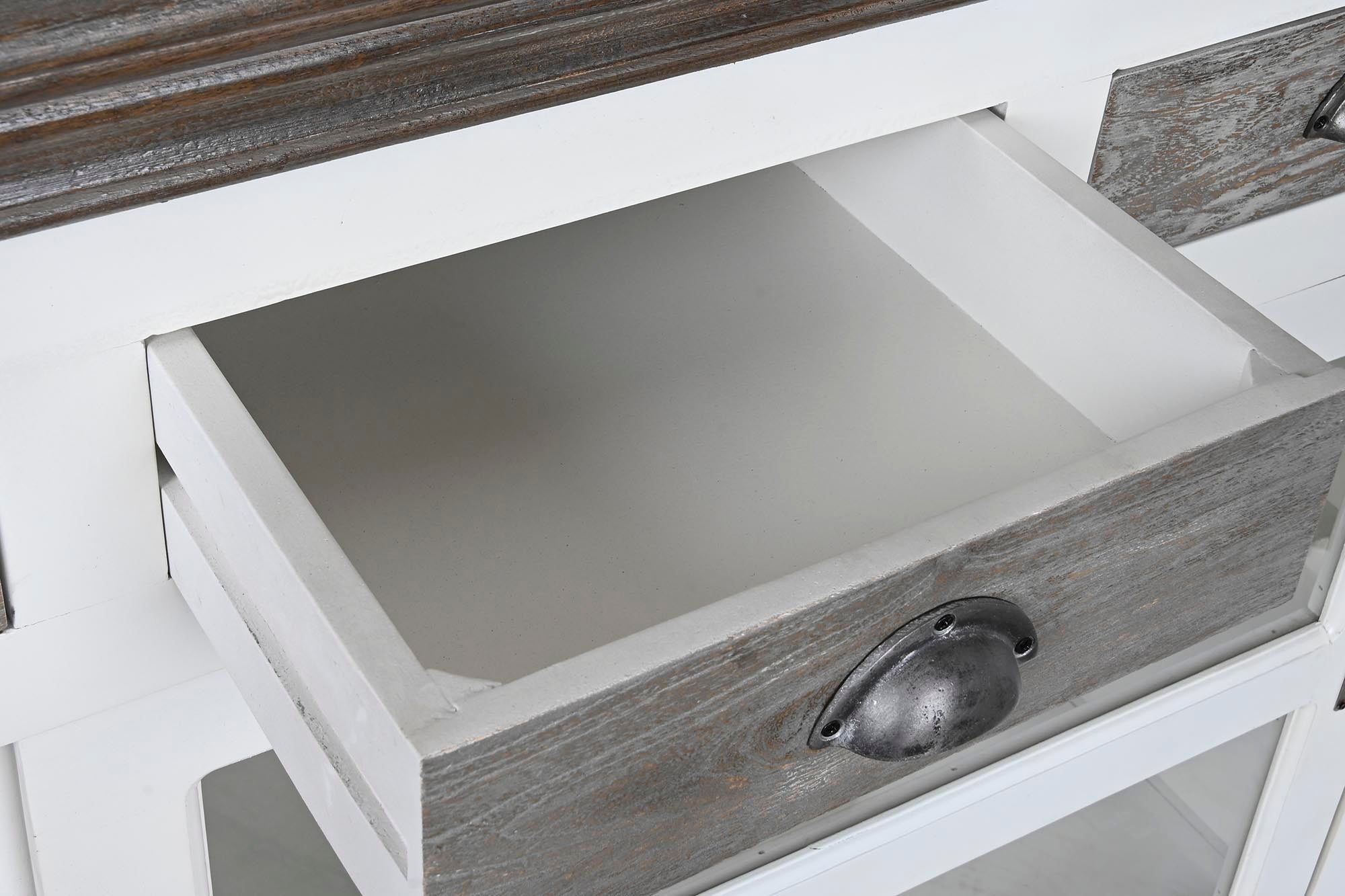 Alça de vidro para buffet 165x45,7x105,4 cinza