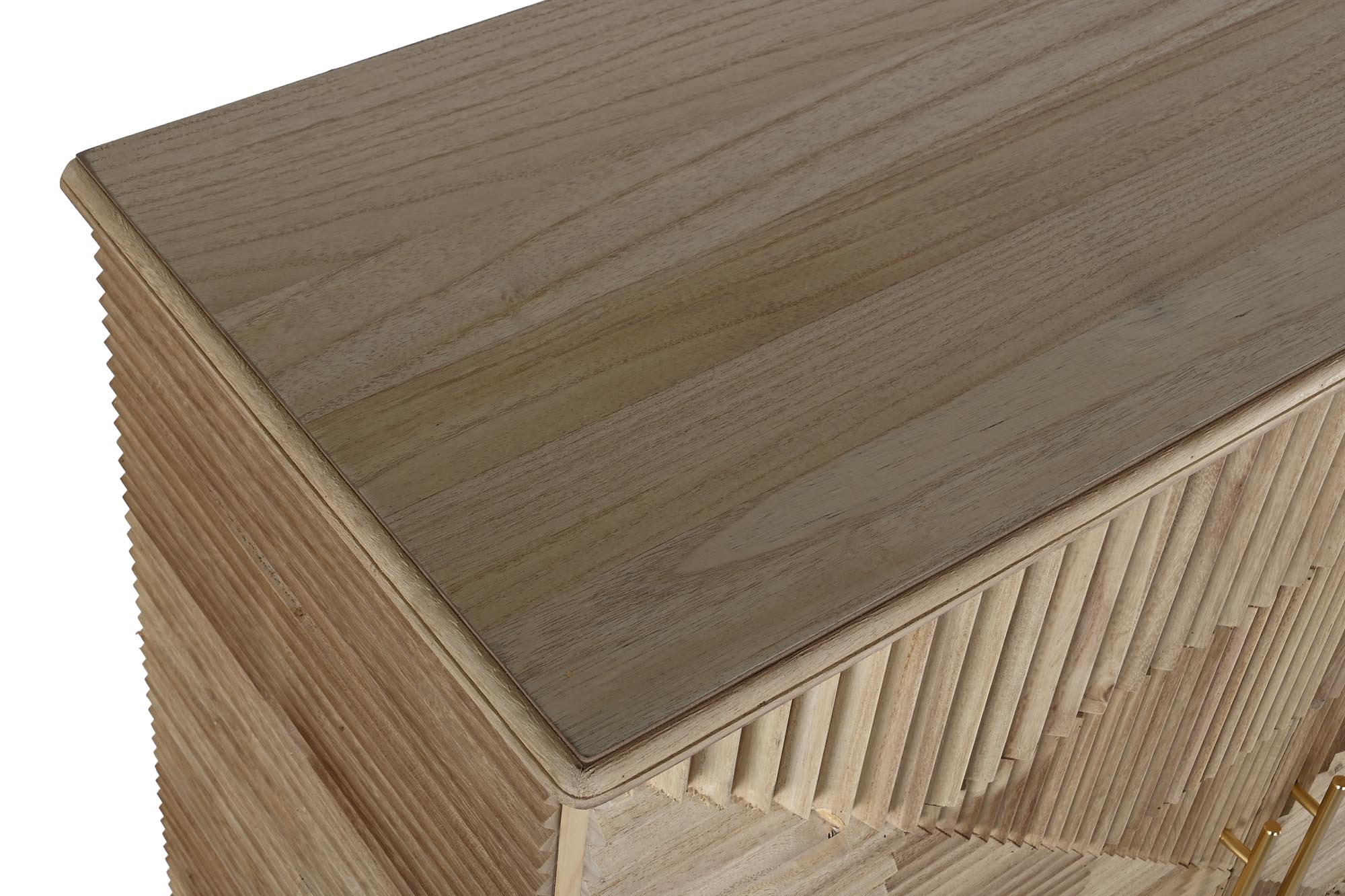 Aparador Paulownia Mdf 100X44X118 Marron Claro