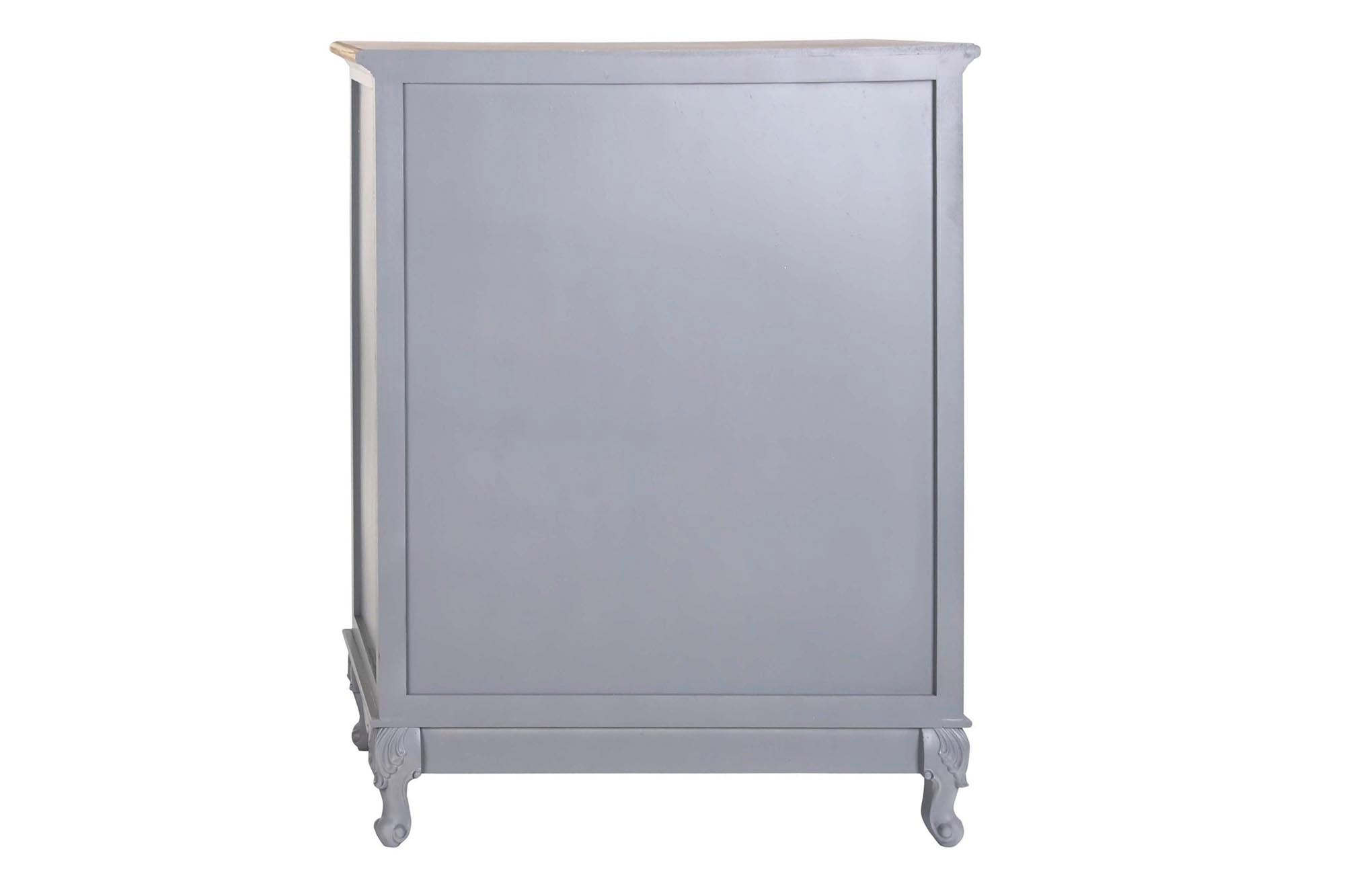 Comoda Paulownia Mdf 80X40X96 Gris