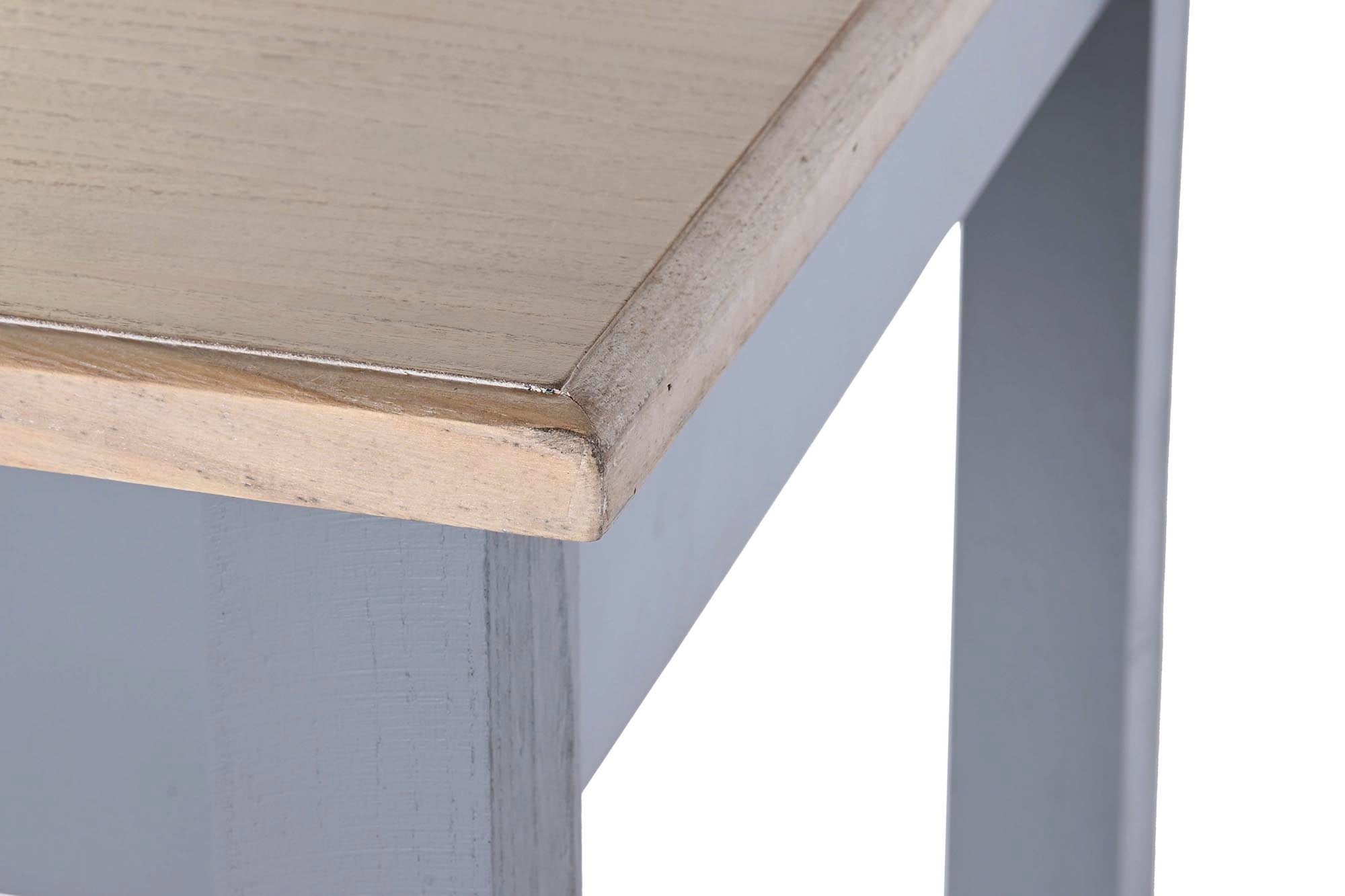 Mesa Comedor Paulownia Mdf 161,5X81,5X78 Gris