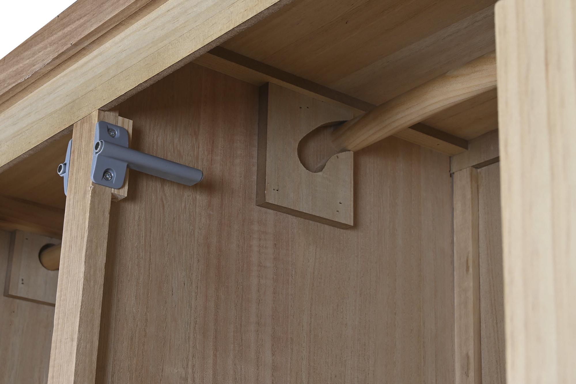 Pine Mdf Wardrobe 90X40X180 Natural