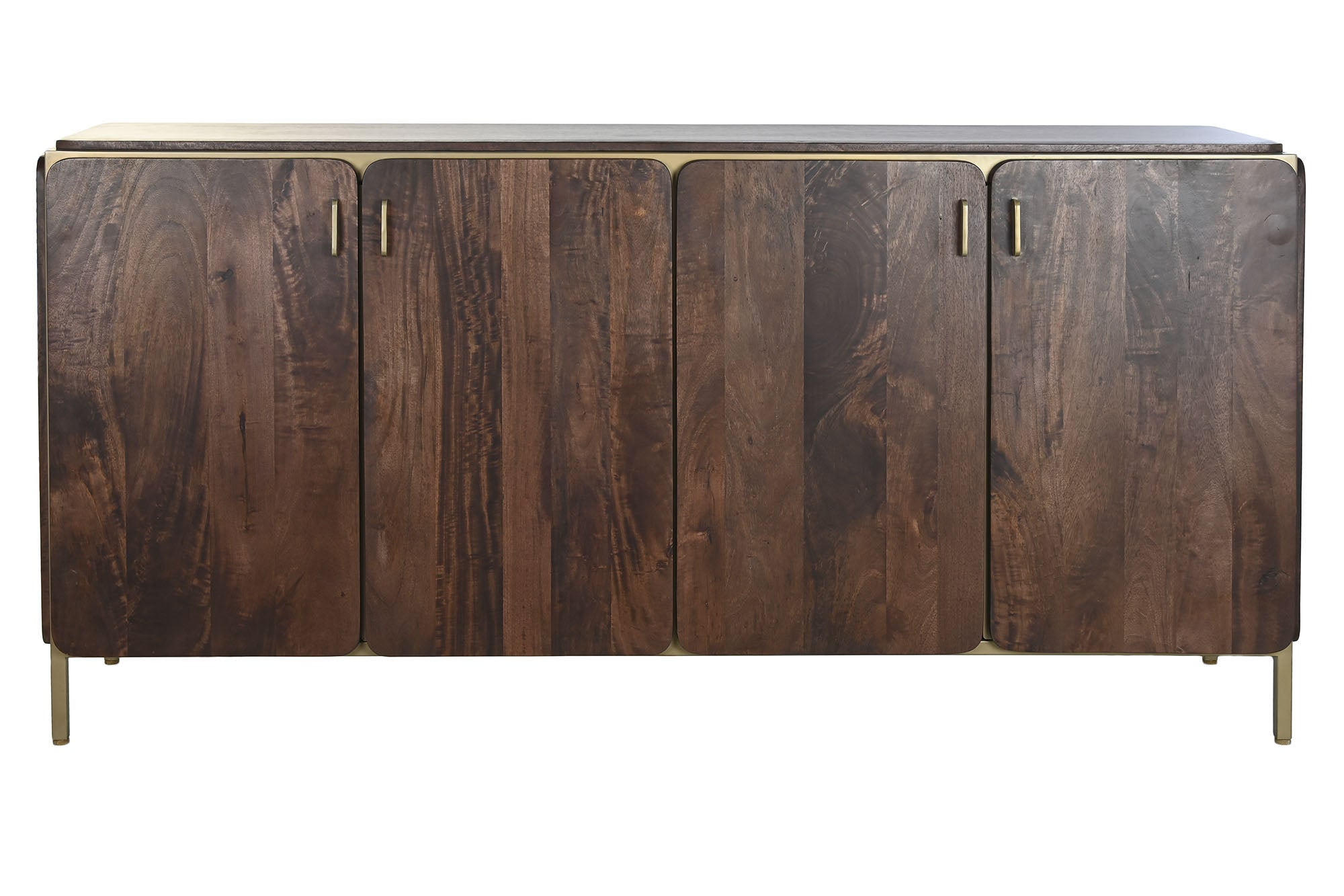 Buffet com puxador de aço 160X40X81 marrom