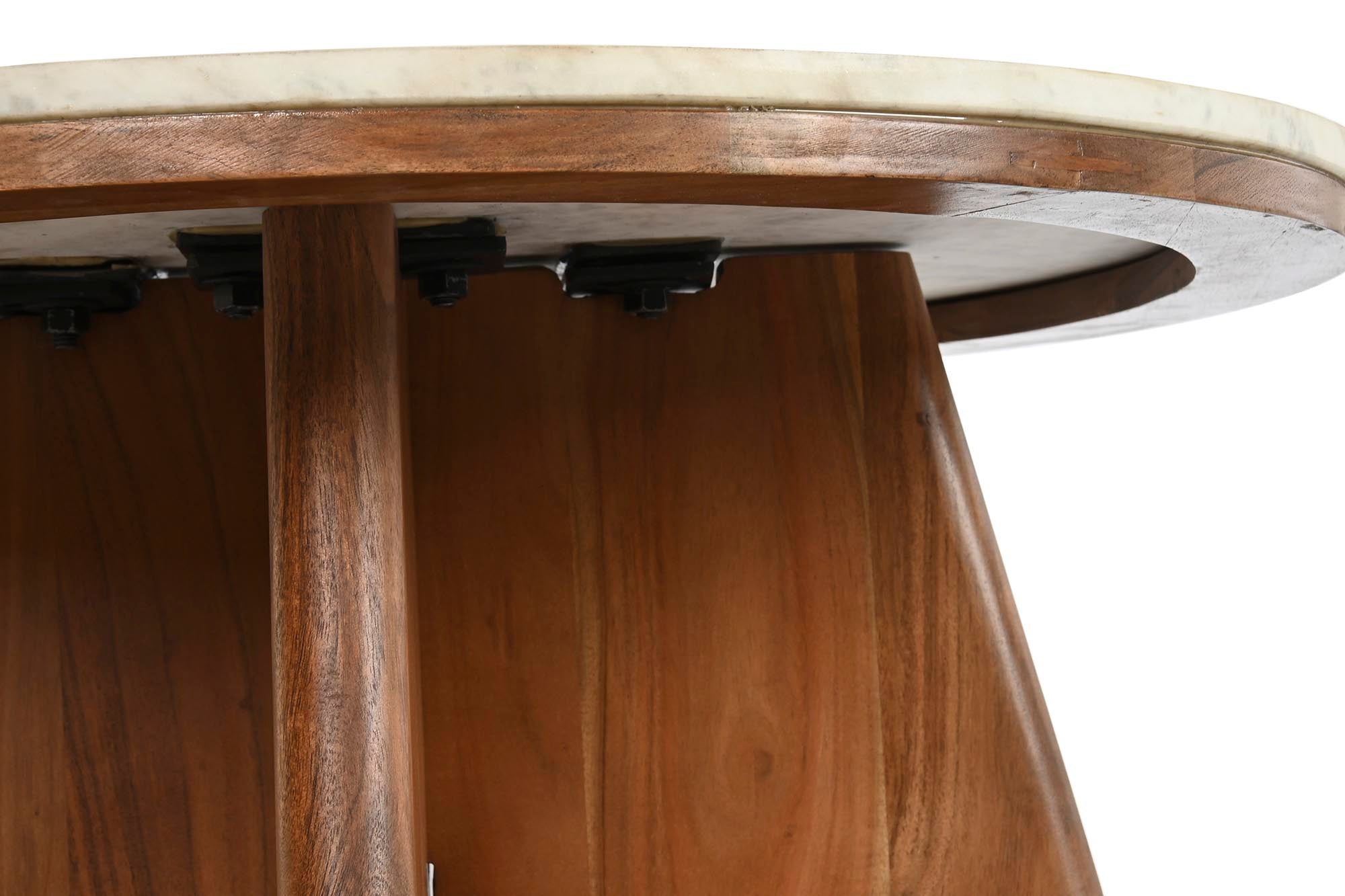 Acacia Marble Center Table 70X70X43 White