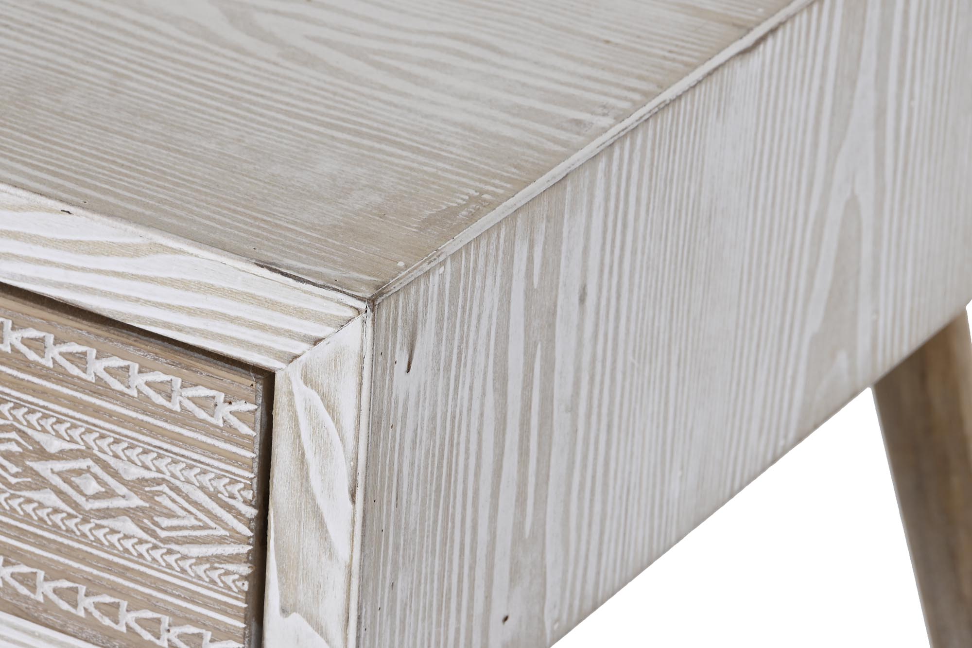 Mesa de centro de algodão Fir 110x60x50 branca