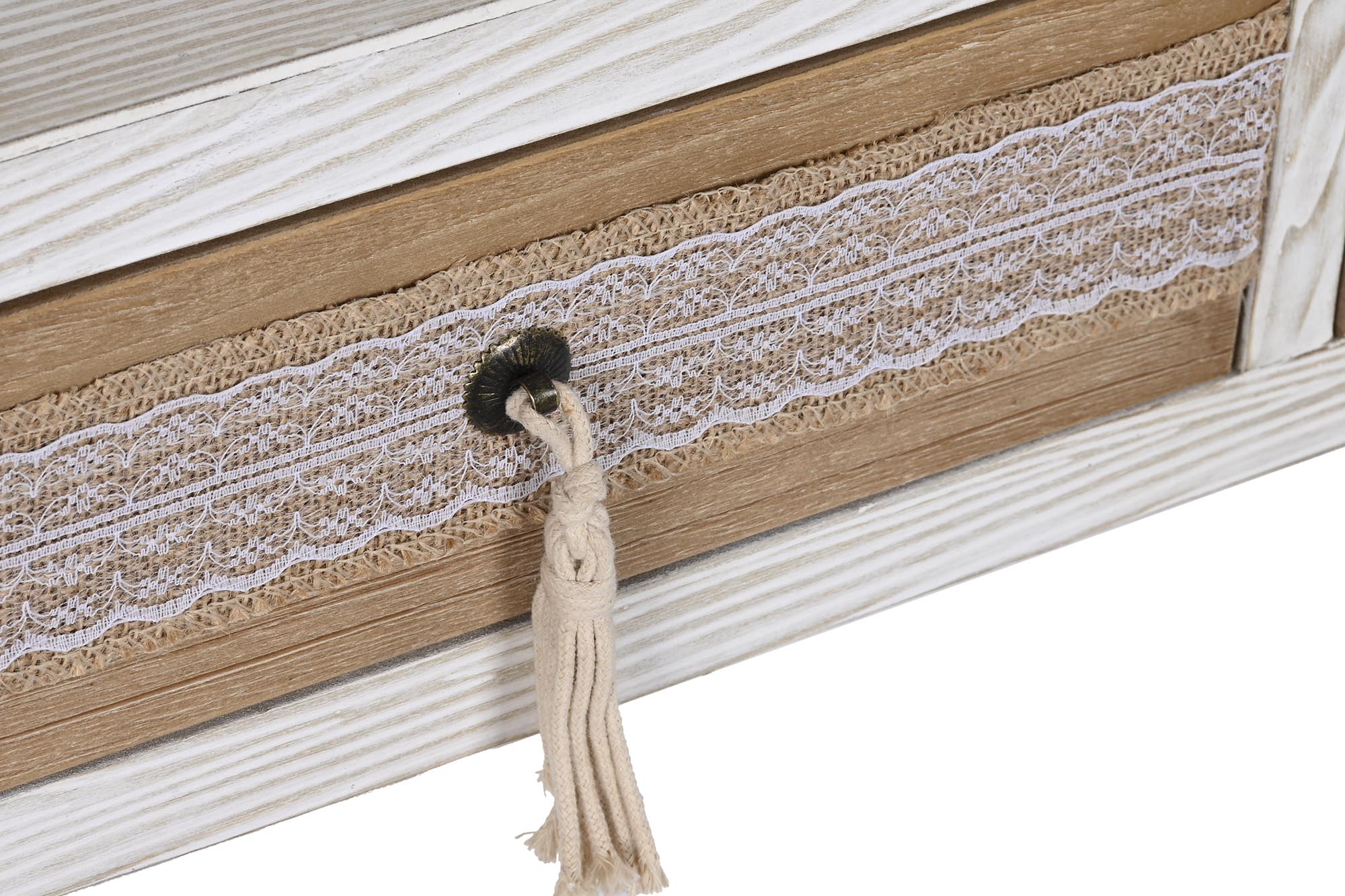 Mesa de centro de algodão Fir 110x60x50 branca