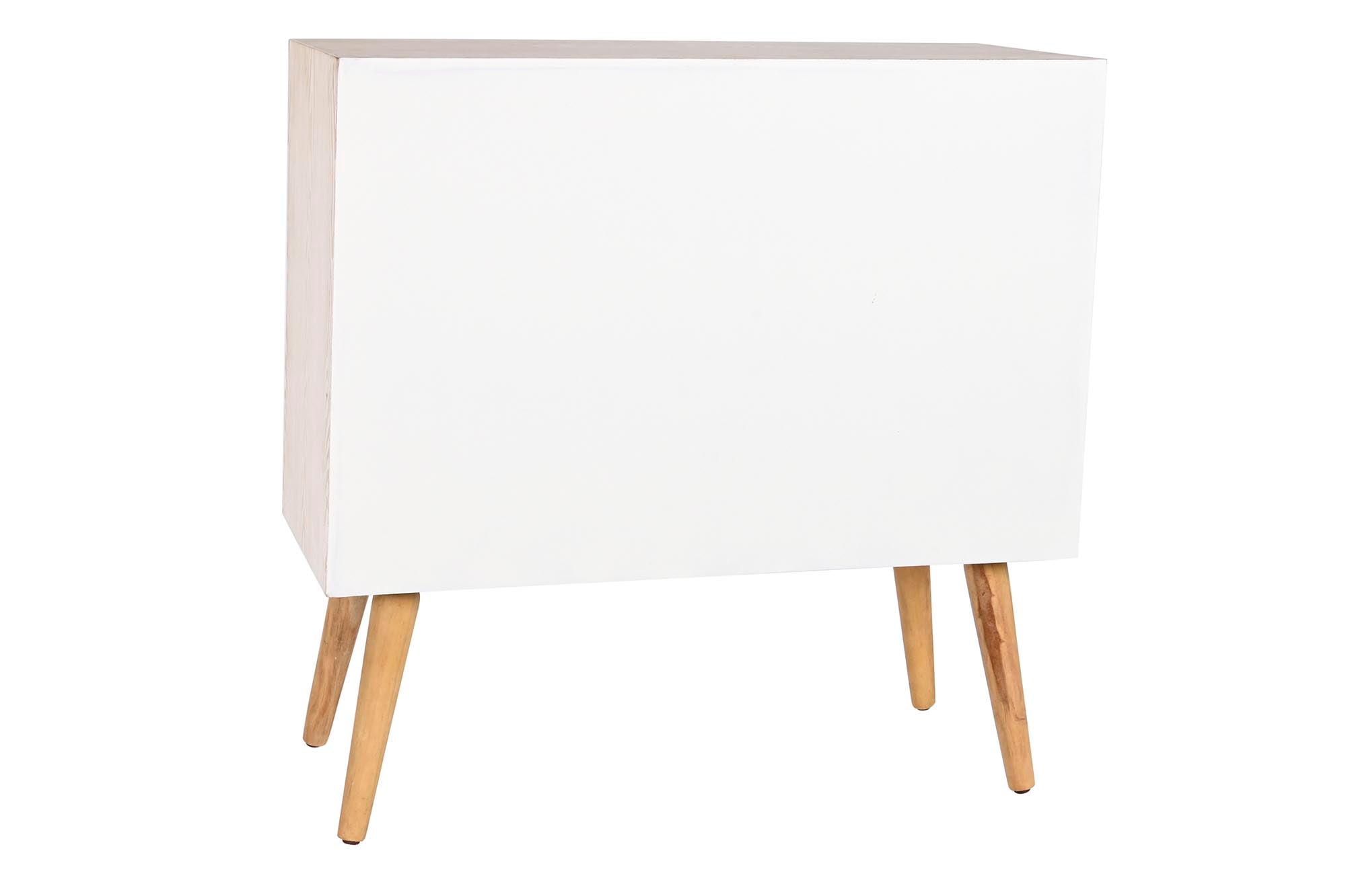 Comoda Abeto Algodon 80X35X80 Blanco