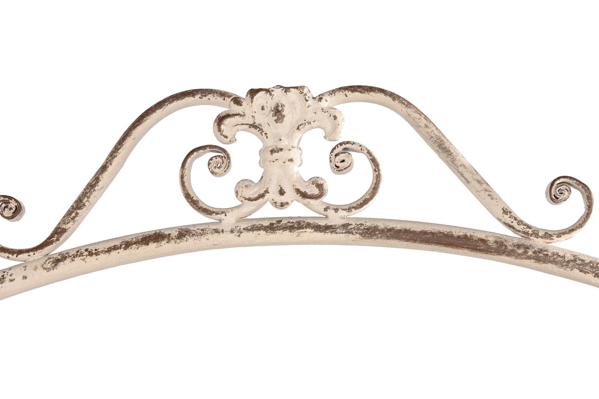 Porta-garrafas de metal 105x9,5x114 branco envelhecido