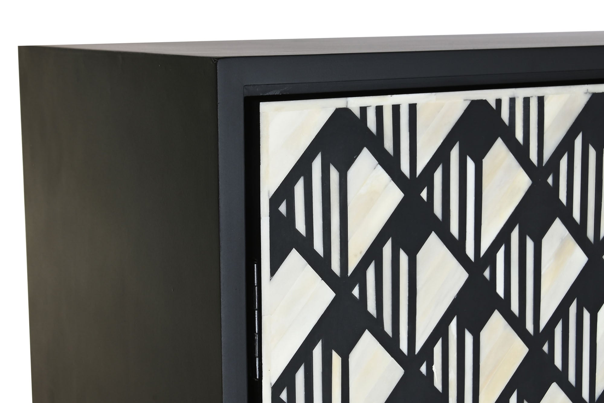 Armário de osso de resina 75x40x180 com incrustações de diamante