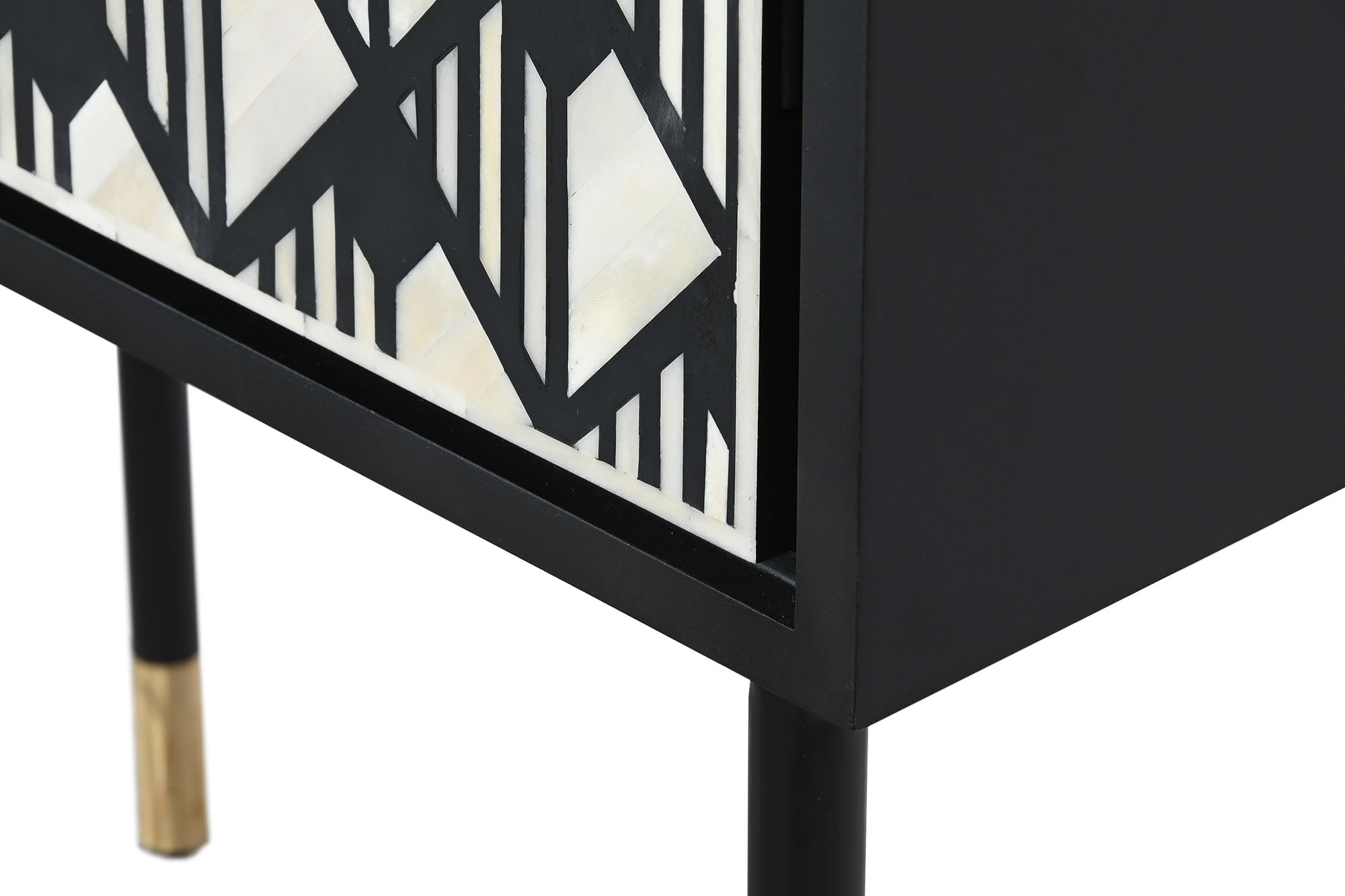 Armário de osso de resina 75x40x180 com incrustações de diamante