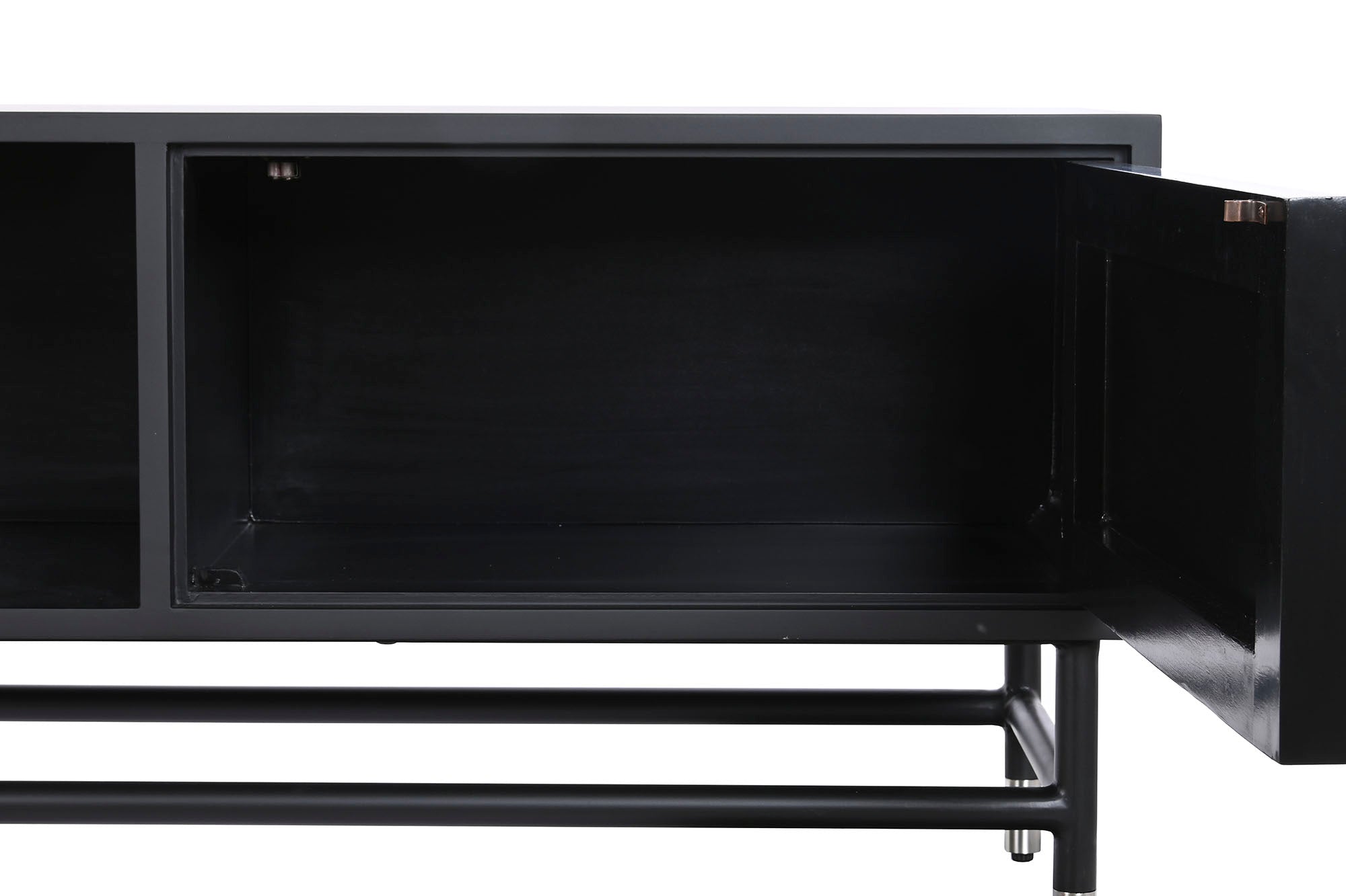 Mueble Tv Hueso Resina 170X40X50 Taracea Negro