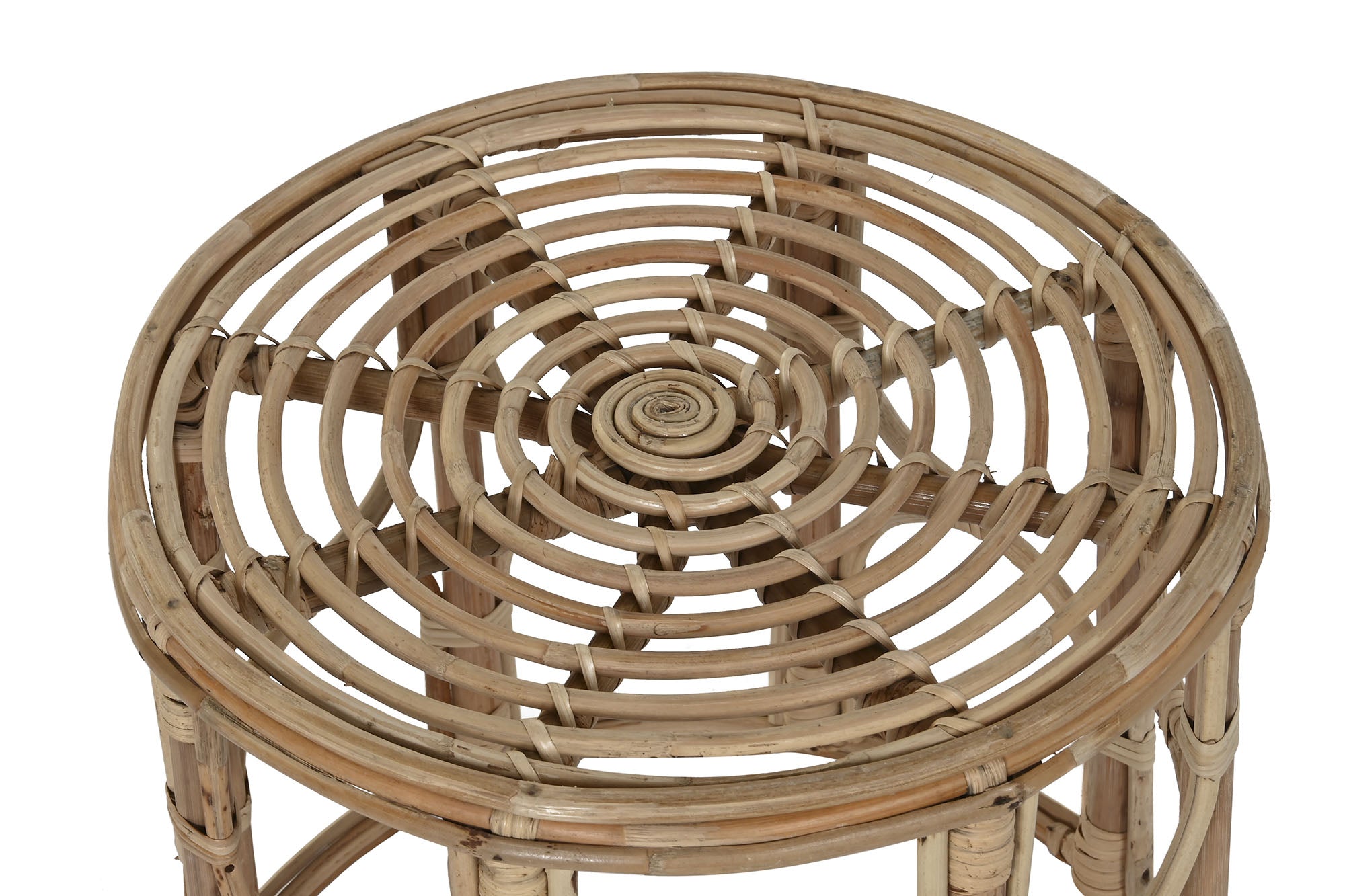 Ratan Side Table 38X38X38 Natural