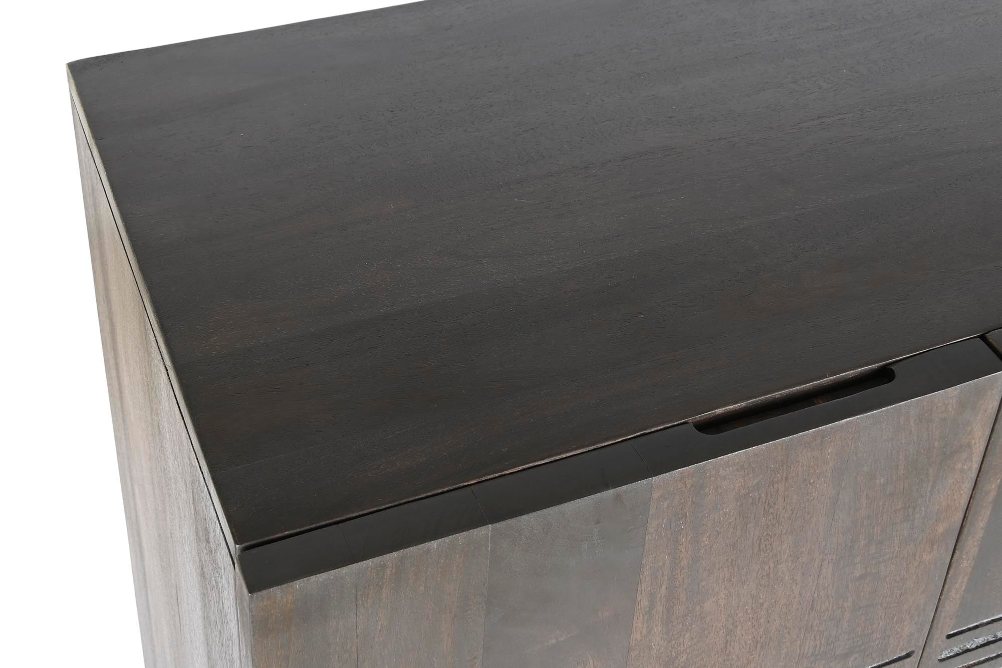 Guarda-roupa de metal Mango 70X45X142 Marrom