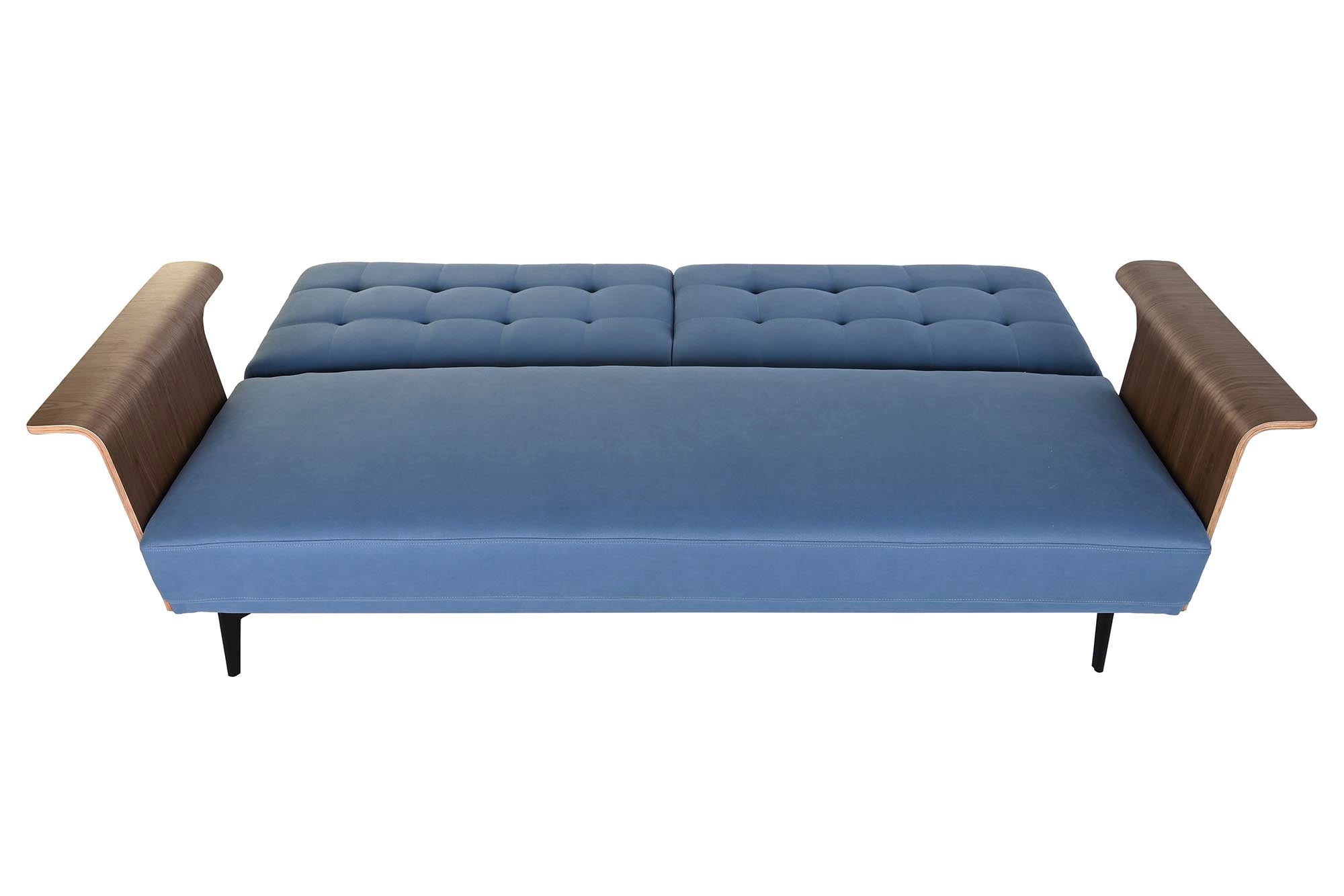 Sofa Cama Eucalipto Metal 203X87X81 Azul