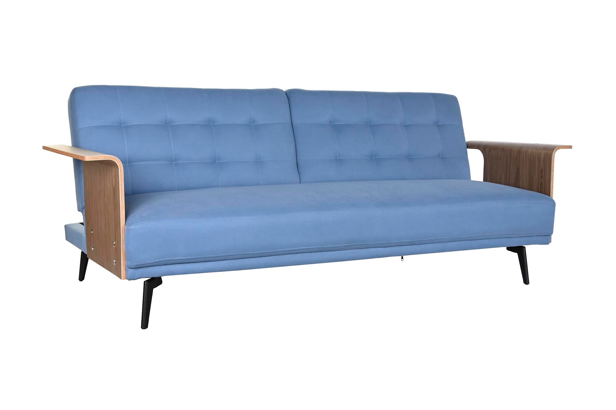 Sofa Cama Eucalipto Metal 203X87X81 Azul