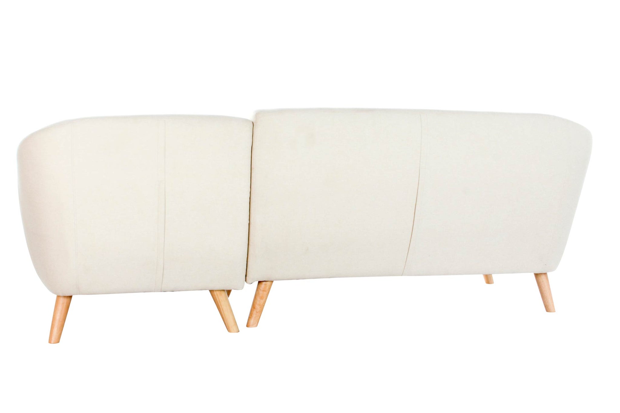 Sofa Poliester Rubberwood 226X144X84 Chaiselongue