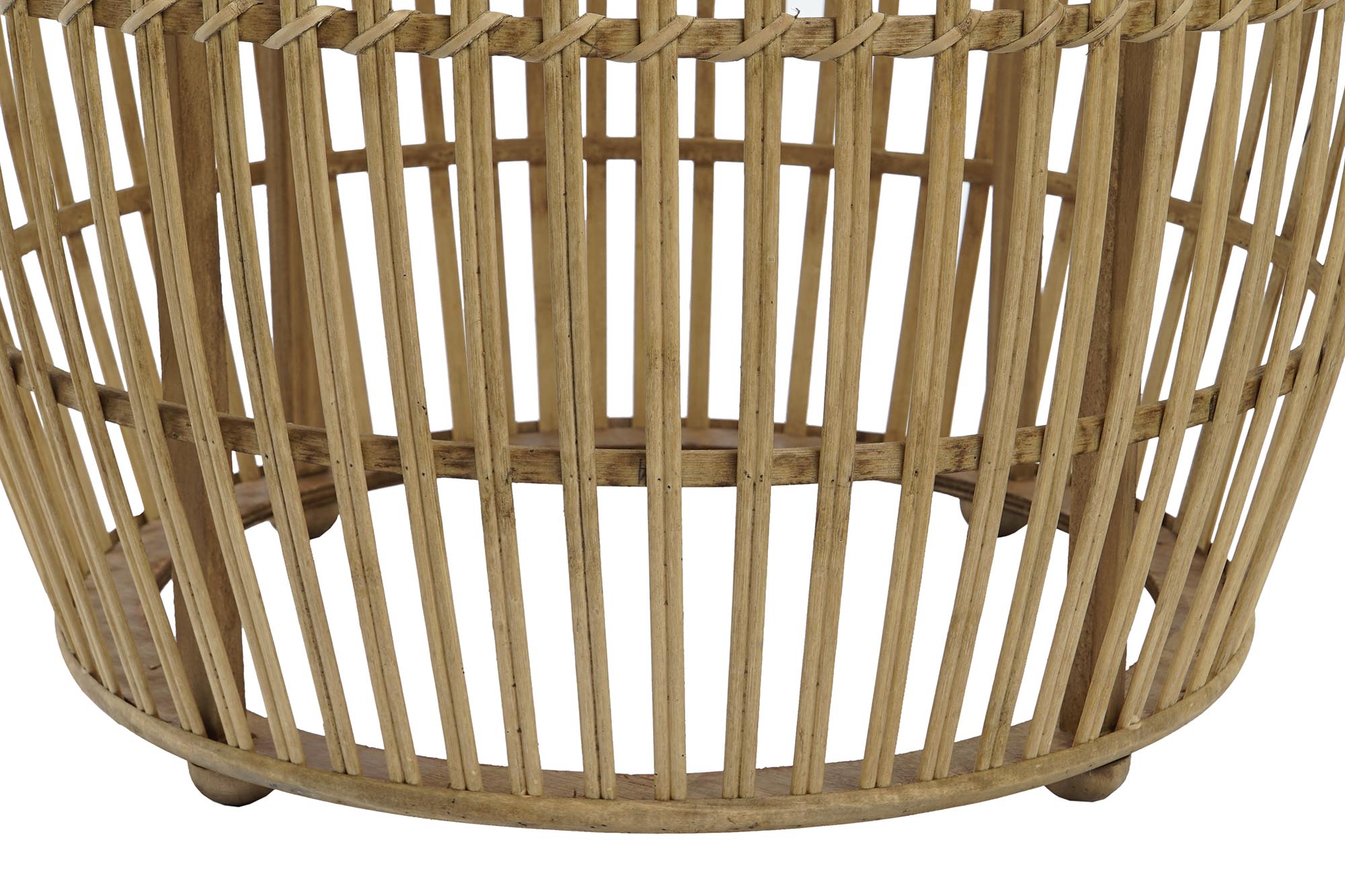 Conjunto de Mesa Central de Bambu 2 70X70X50 Natural