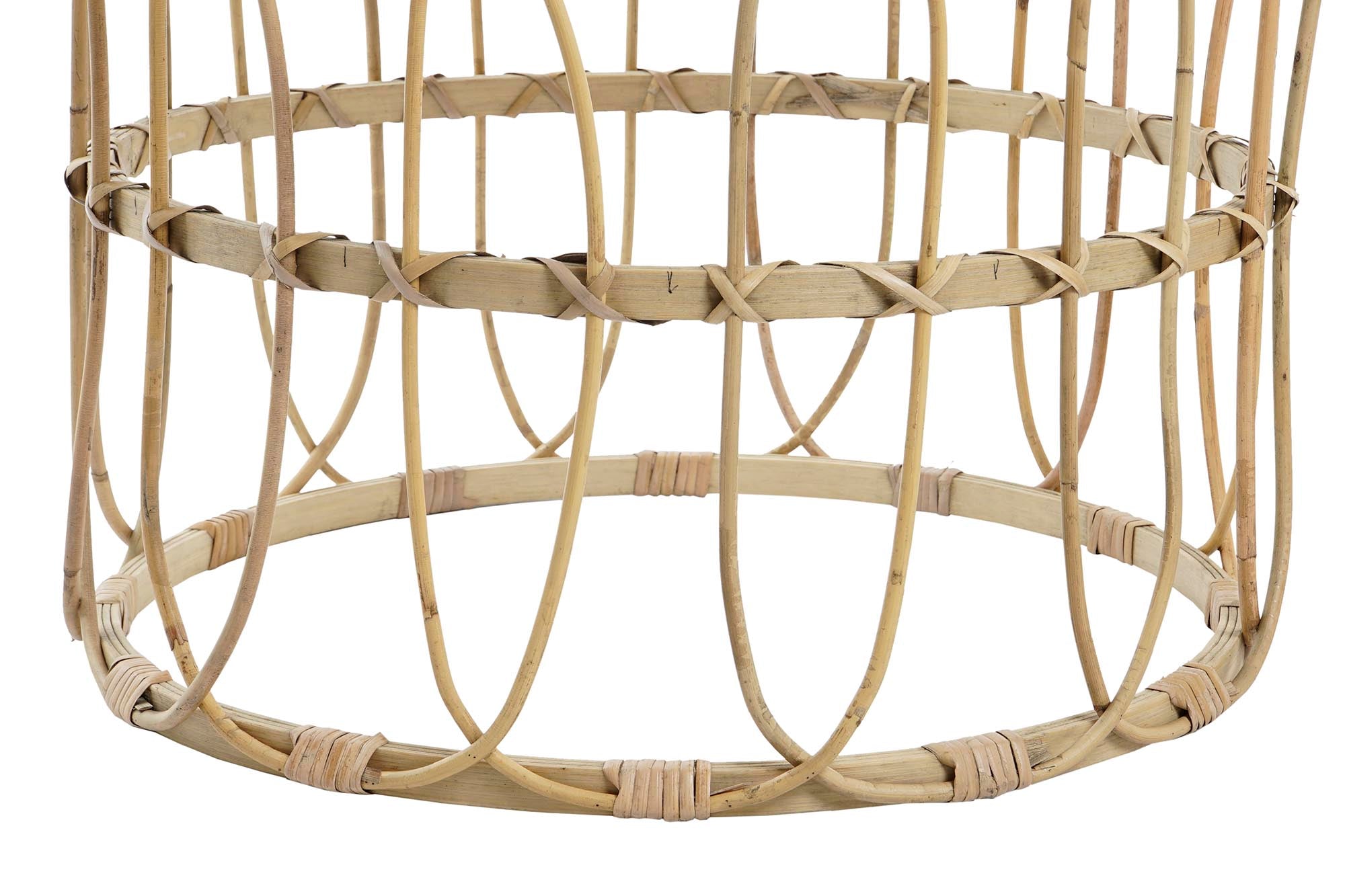 Side Table Set of 2 Rattan 50x50x41.5 Natural