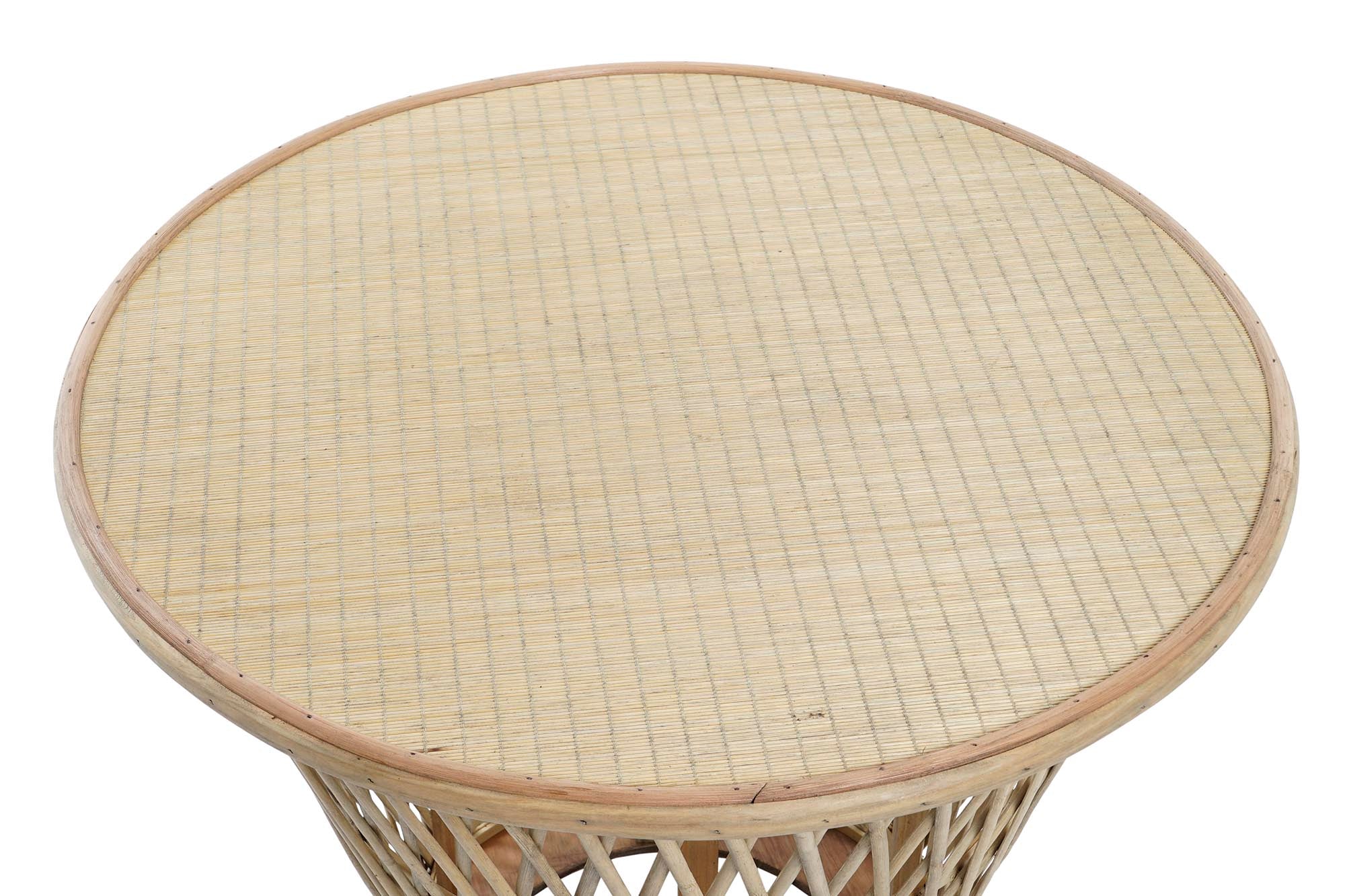 Bamboo Side Table 60x60x52 Natural