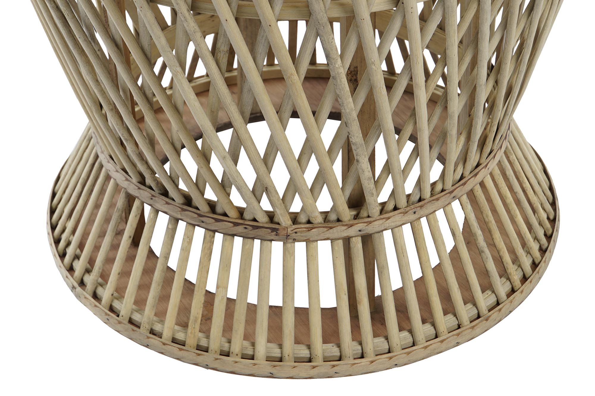 Bamboo Side Table 60x60x52 Natural