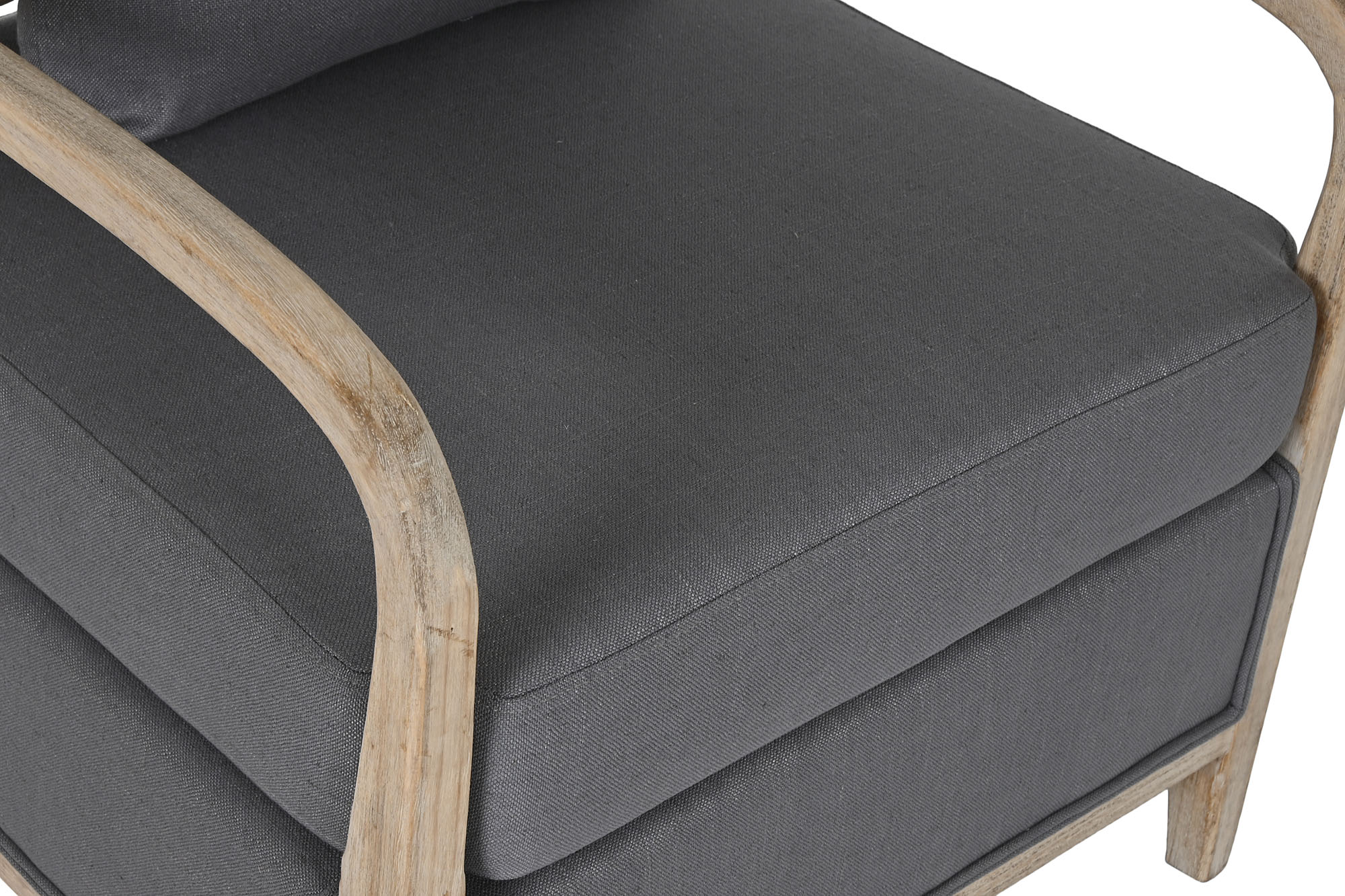 Fir Polyester Armchair 70X70X88 Dark Grey